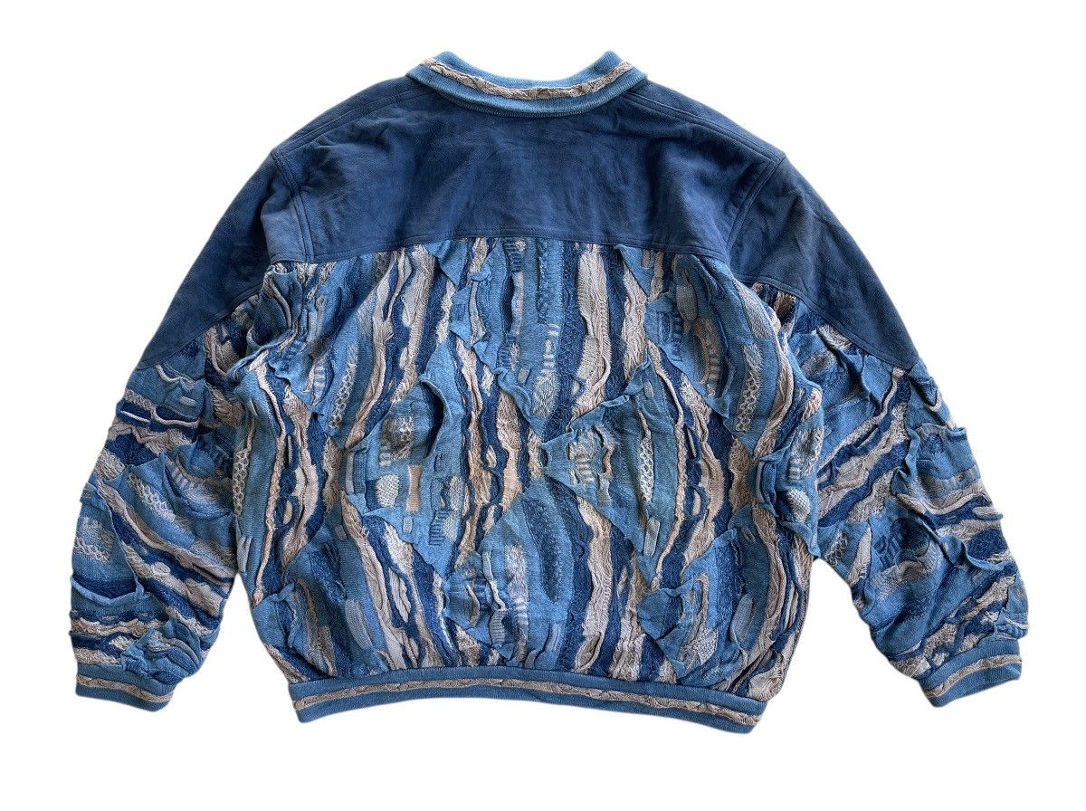 Coogi Vintage Coogi Suede Indigo Dyed Bomber Jacket Size US L / EU 52-54 / 3 - 3 Thumbnail