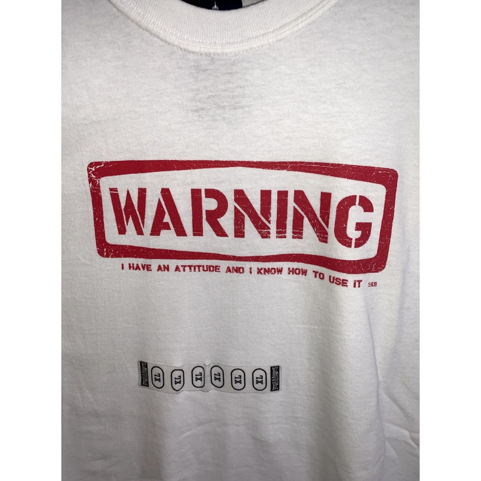 Vintage VINTAGE Steve & Barry's White Graphic T Shirt Adult XL NWT Crew Neck Short Sleeve Unisex 90s Y2K Funny Comfort Cotton Clothing Size US XL / EU 56 / 4 - 2 Thumbnail