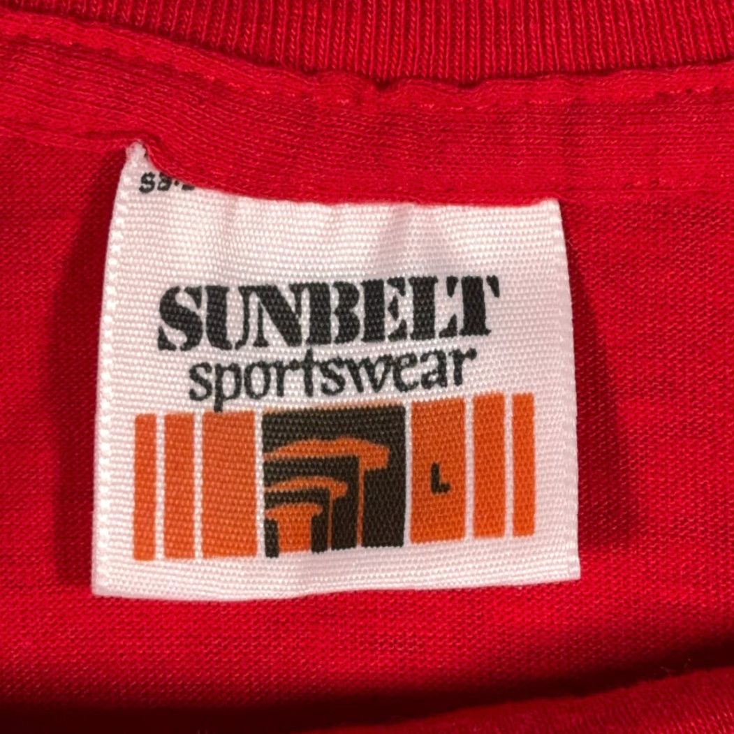 Logo 7 VINTAGE Hitachi Shirt Mens MEDIUM Red Logo 80s Cotton Blend T-Shirt Size US M / EU 48-50 / 2 - 3 Thumbnail