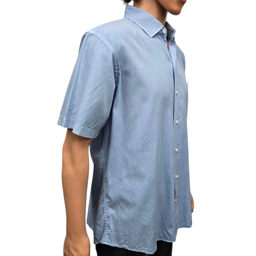 Peter Millar PETER MILLAR Seaside Washed Solid Sport Shirt Silk Cotton SS Size US L / EU 52-54 / 3 - 6 Thumbnail