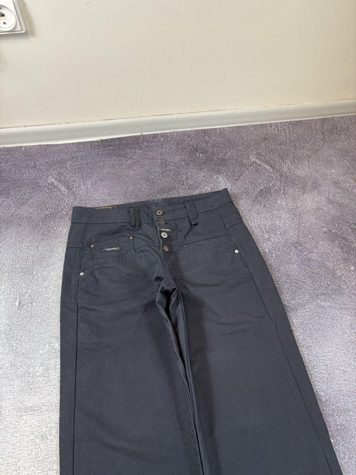 Marithe + Francois Girbaud Vintage Marithe Francois Girbaud Y2K Rare Baggy Flared Pants Size US 29 - 5 Thumbnail