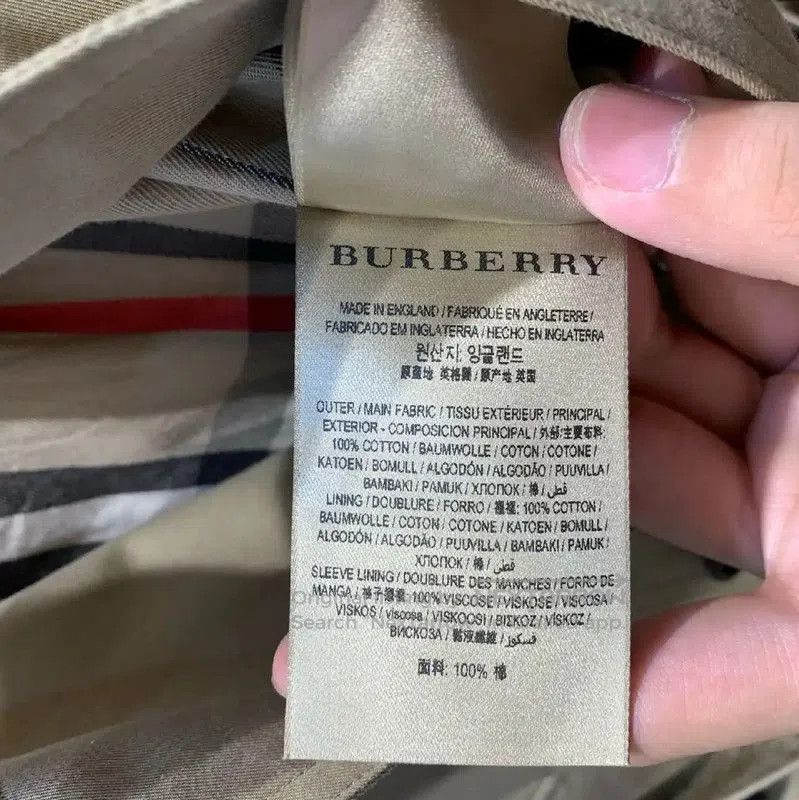 Burberry Burberry Khaki Cotton Women's Trench Coat. Size XL / US 12-14 / IT 48-50 - 4 Thumbnail