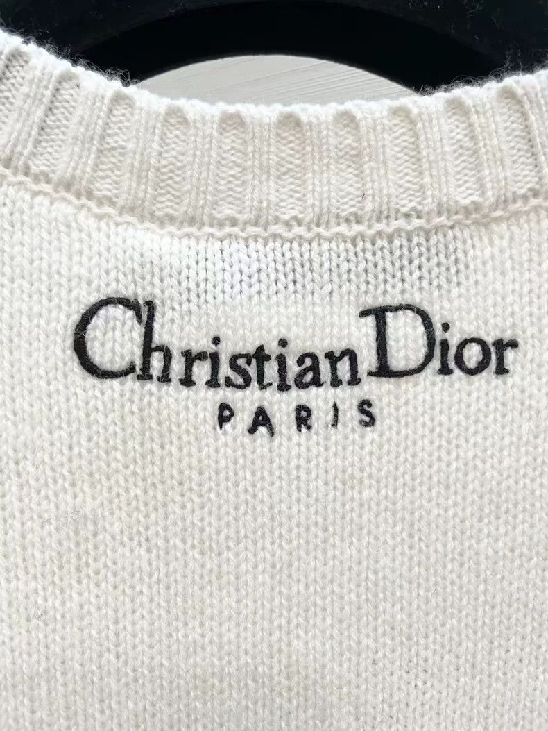 Dior Dior Embroidered cashmere knitwear sweater Size XS / US 0-2 / IT 36-38 - 4 Thumbnail