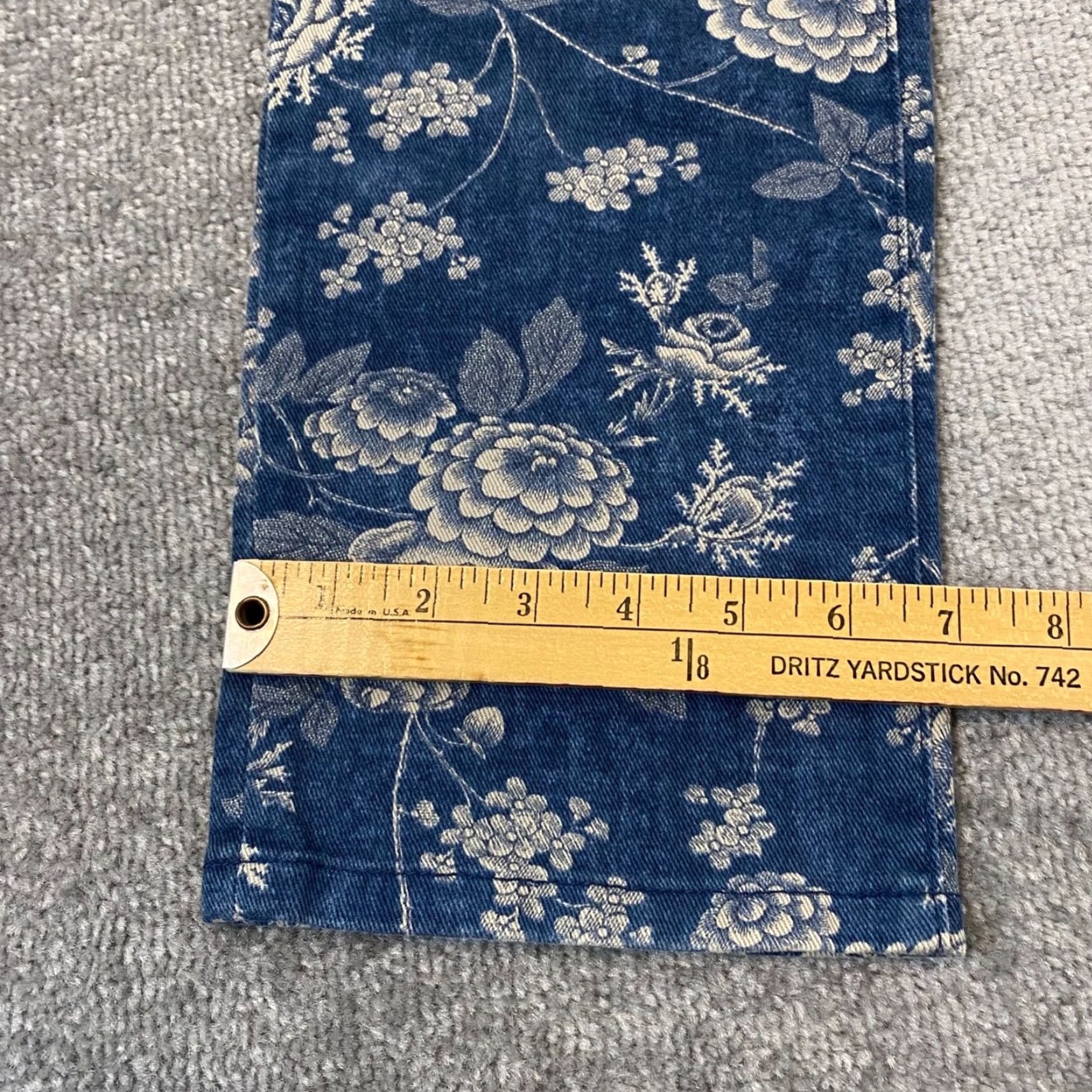Ralph Lauren Lauren Ralph Lauren Jeans Womens 10 Straight Denim Floral Multicolor 32x27 Size 32" / US 10 / IT 46 - 5 Thumbnail