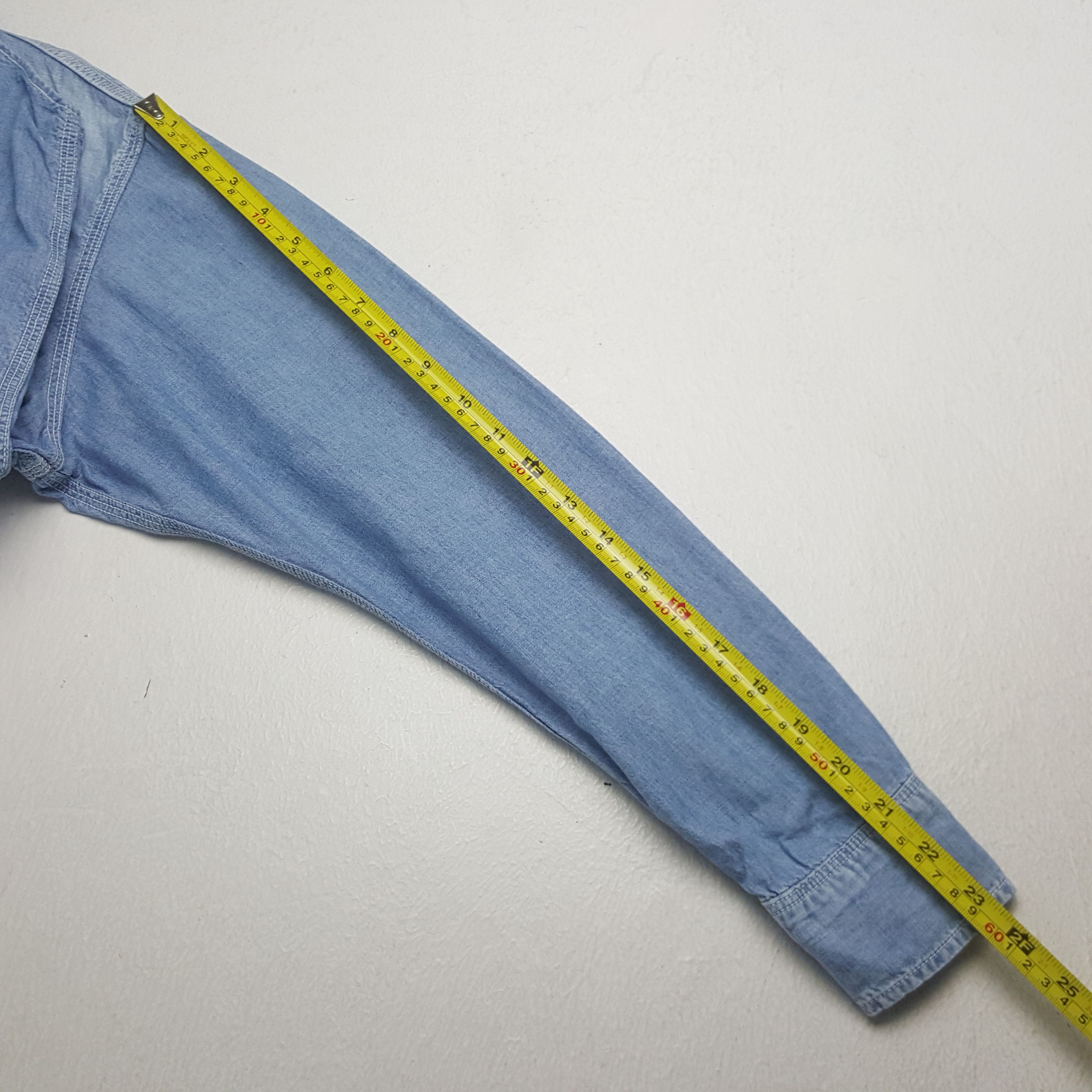 Japanese Brand × KATO × Vintage Vintage Shirt Kato Denim Button Up Shirt Size US S / EU 44-46 / 1 - 6 Thumbnail