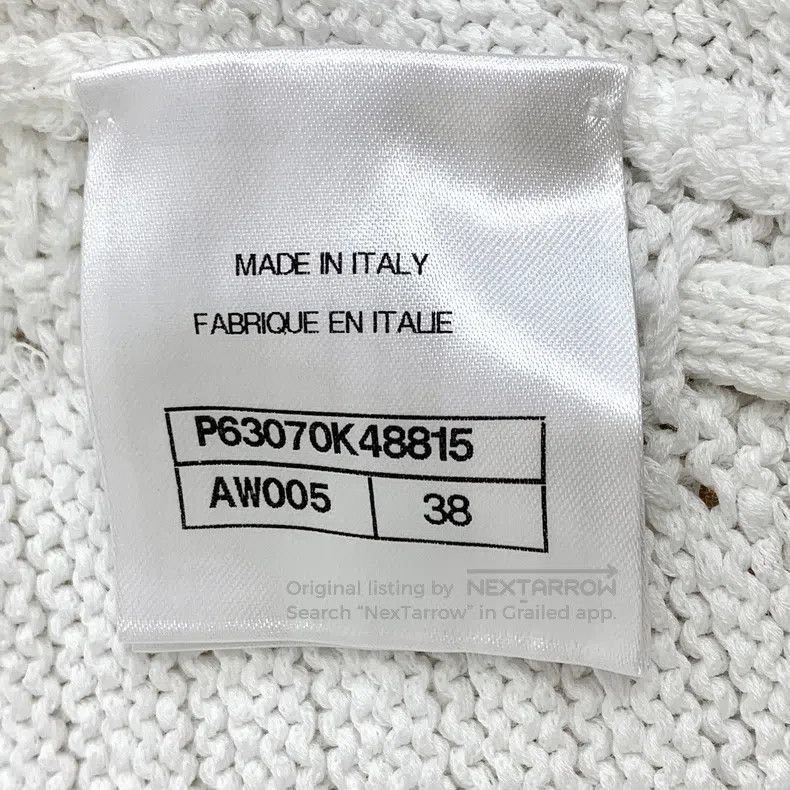 Chanel Chanel White logo embroidered cotton A-line long-sleeved k Size XS / US 0-2 / IT 36-38 - 8 Thumbnail