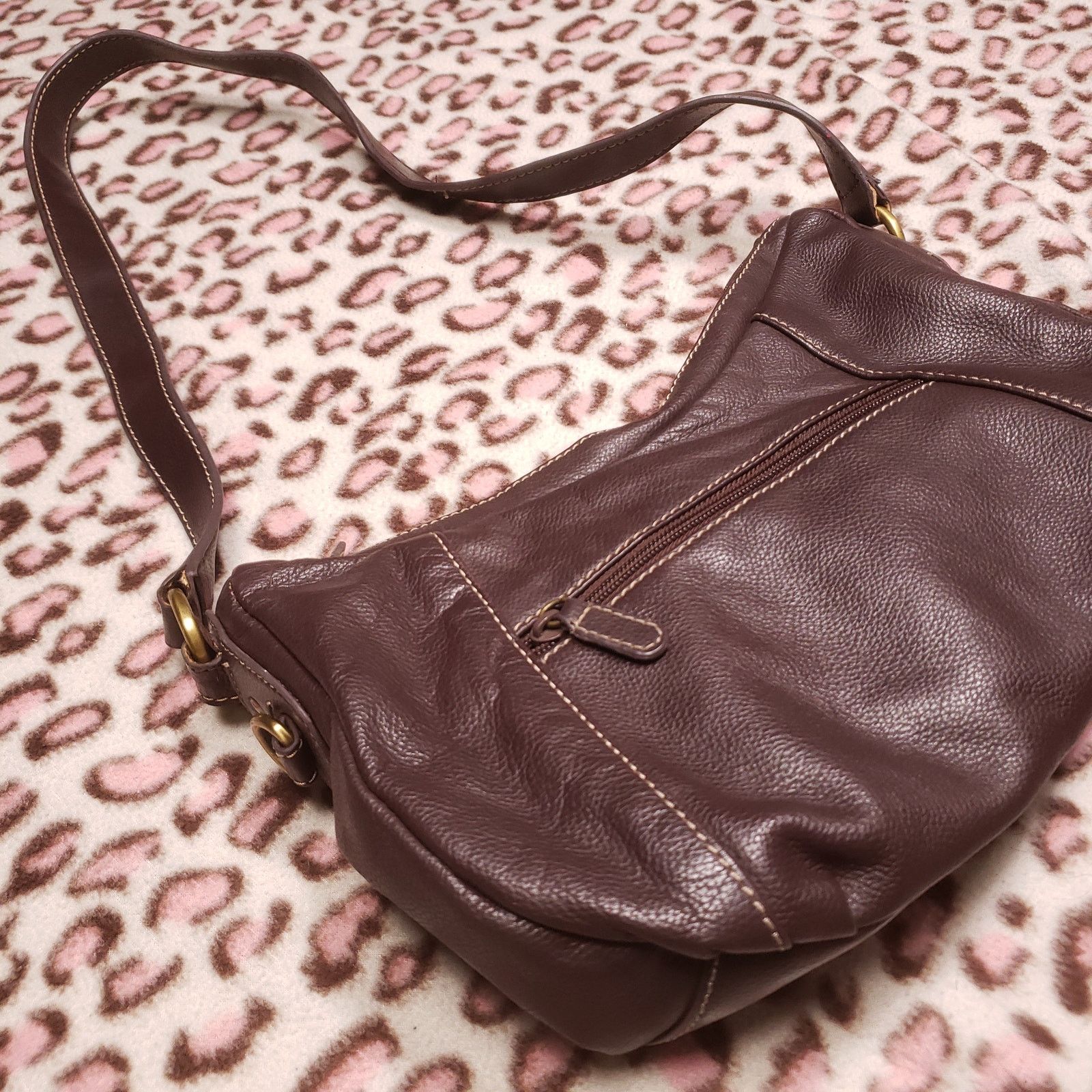 Croft & Barrow Vintage Croft & Barrow leather sling hand shoulder bag Size ONE SIZE - 2 Thumbnail