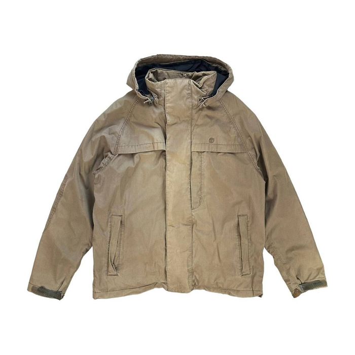 Timberland Timberland Y2K Vintage Khaki Heavyweight Hooded Jacket Coat ...