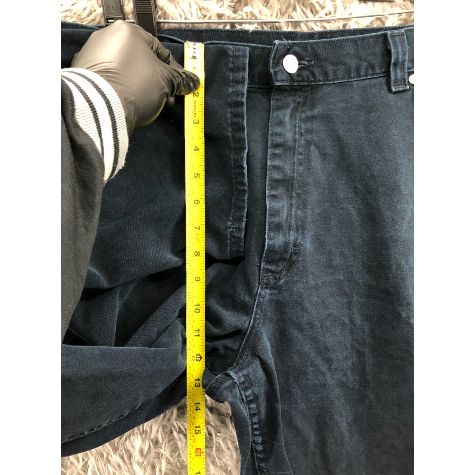 Lee Lee Riveted By Lee Straight Chino Pants Mens 36x32 Blue Workwear 5-Pocket Zip Button Flat Front Slimming Stretch Regular Straight Leg Vintage No Size US 36 / EU 52 - 4 Thumbnail