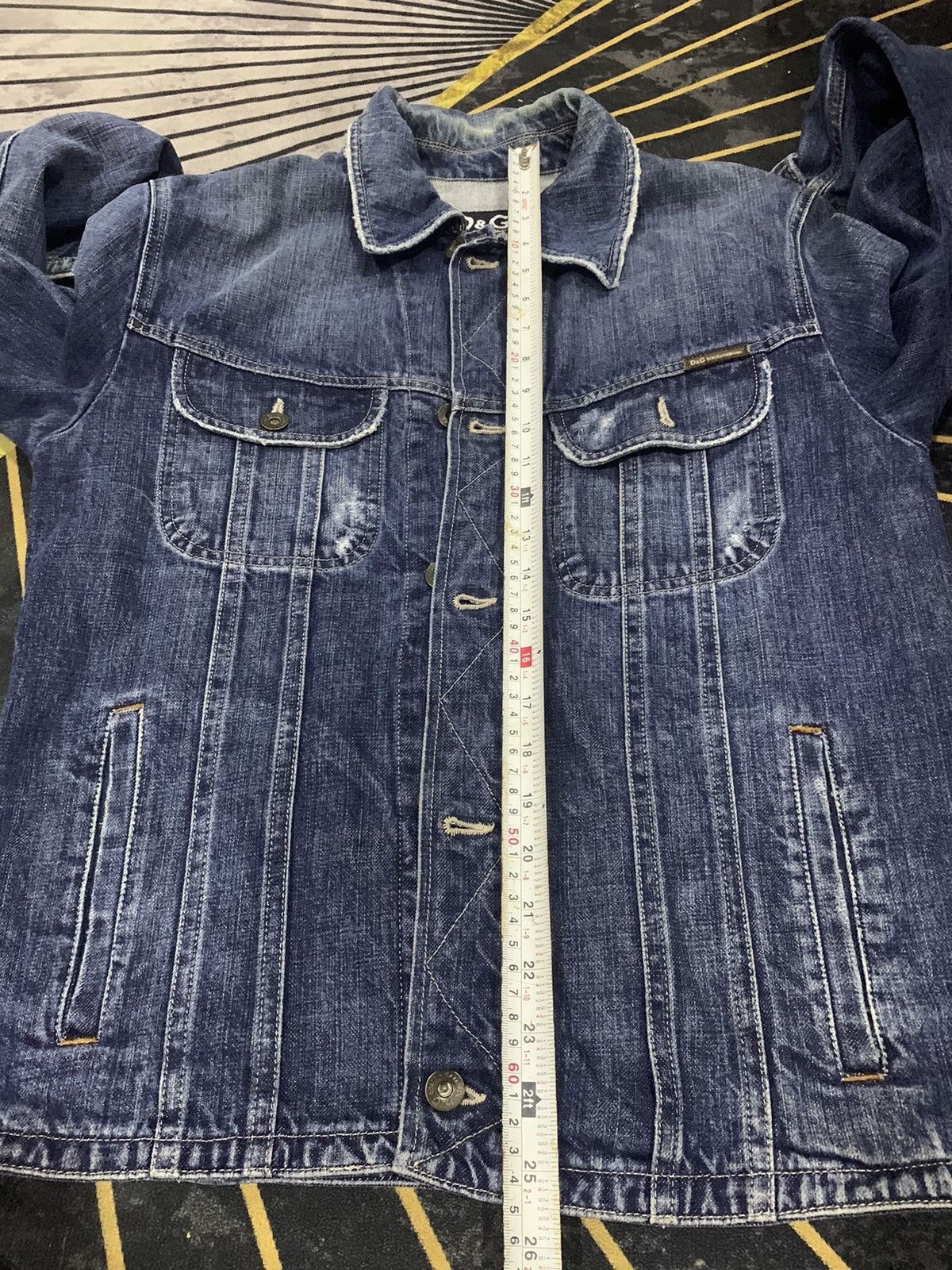 Dolce & Gabbana × Vintage RARE!! Denim Jacket DOLCE & GABBANA Size US M / EU 48-50 / 2 - 8 Thumbnail