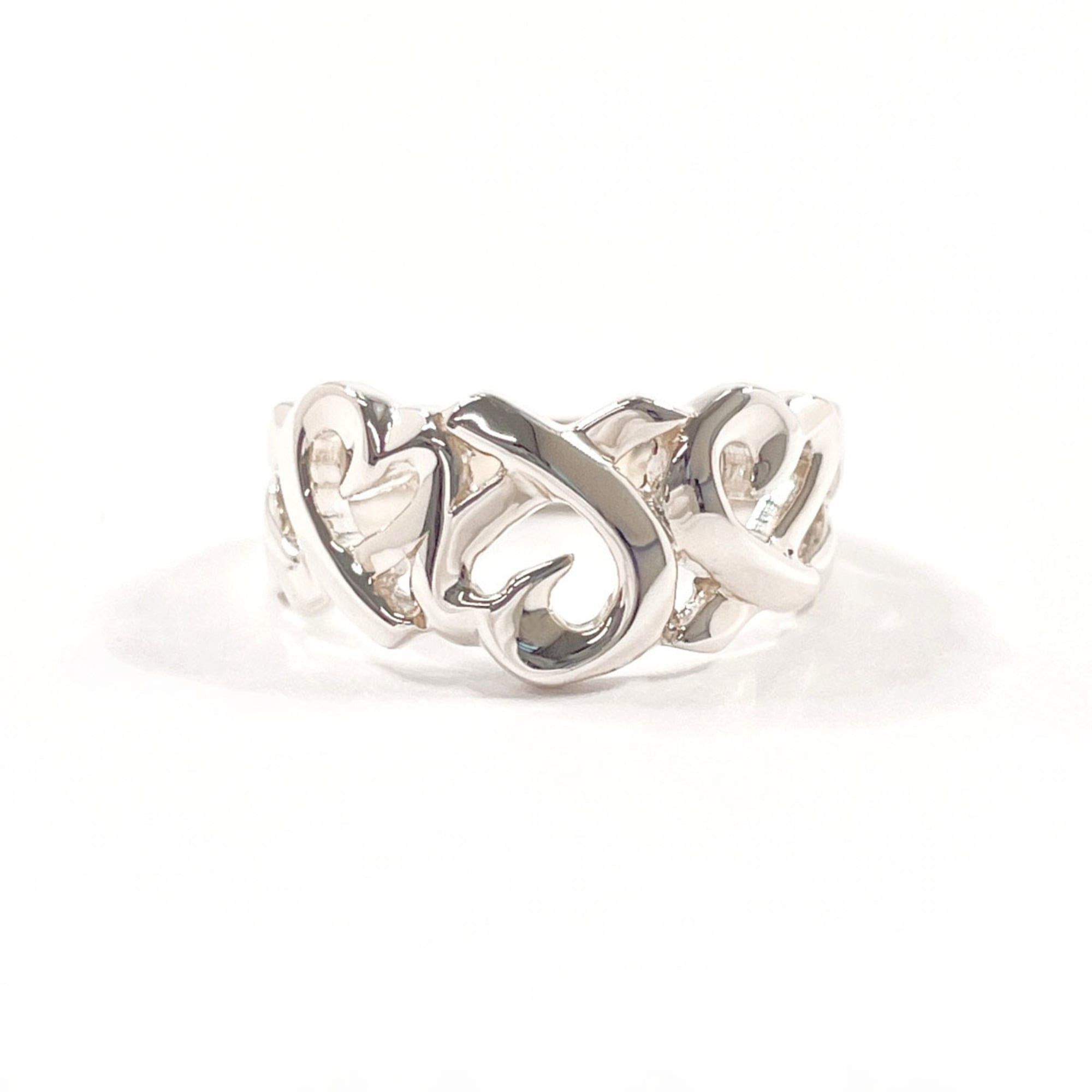 Tiffany & Co. TIFFANY&Co. Tiffany Triple Loving Heart Paloma Picasso Ring, Sterling Silver 925, Size 9.5cm, Women's Size ONE SIZE - 1 Thumbnail