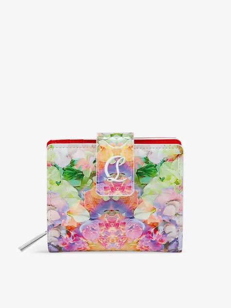 Christian Louboutin oc11z0125 Size:OS/Floral PatternLeather Wallet in Multicolor Size ONE SIZE - 1 Thumbnail