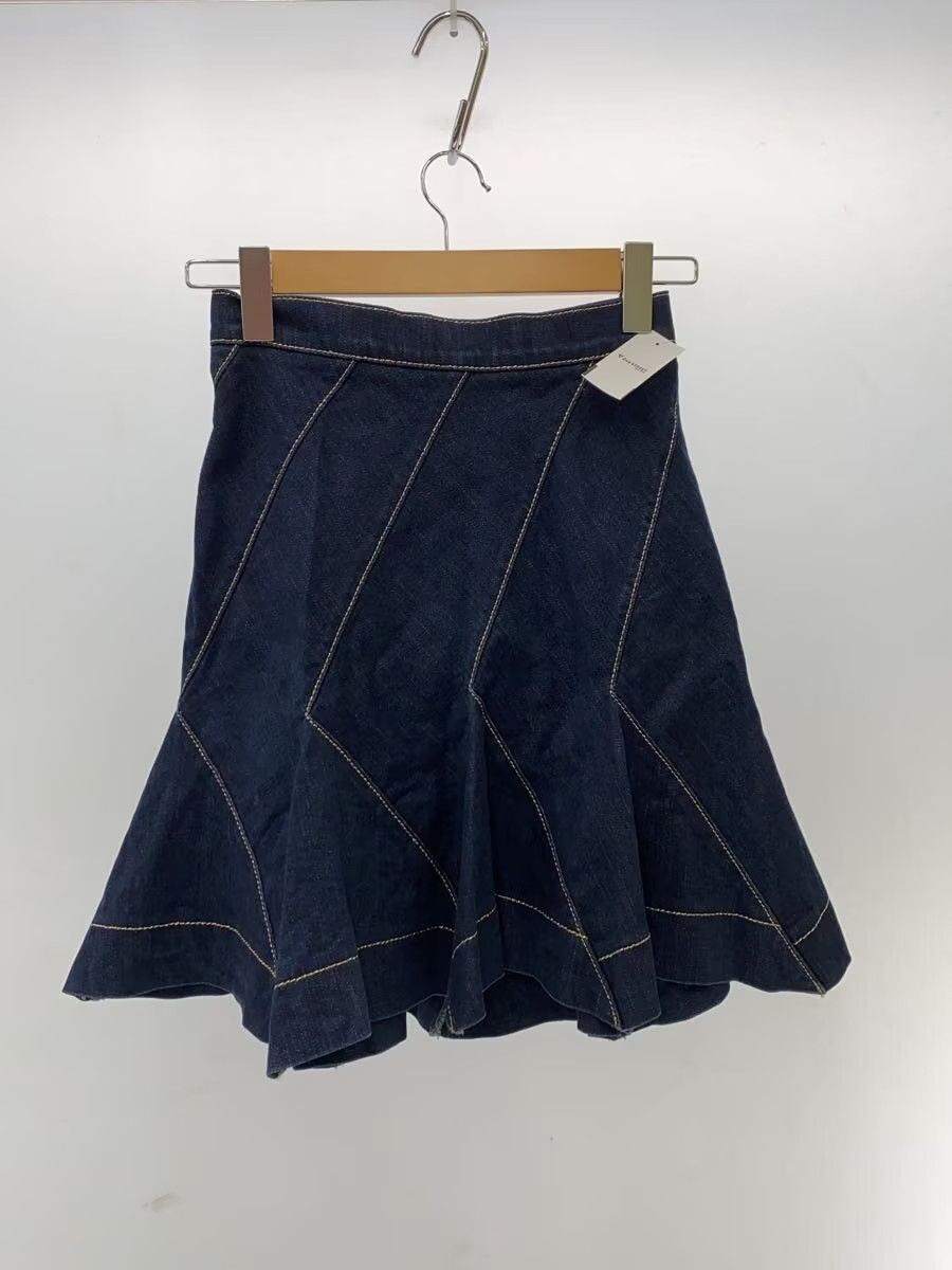 Vivienne Westwood Contrast Stitch Pleated Denim Skirt Size 23" - 2 Thumbnail