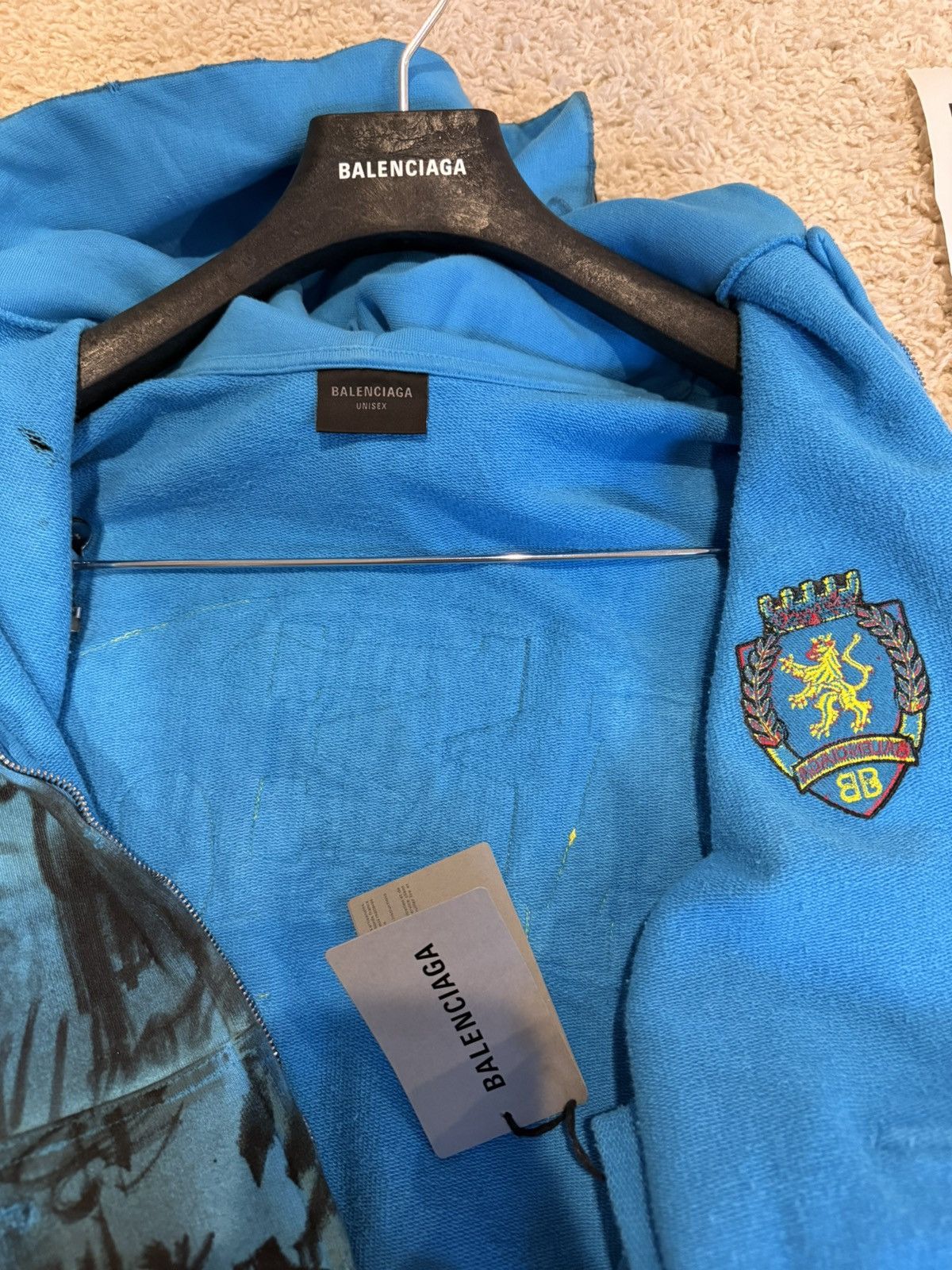 Balenciaga Balenciaga Skater Graffiti Zip Hoodie Mudshow Size US S / EU 44-46 / 1 - 5 Thumbnail