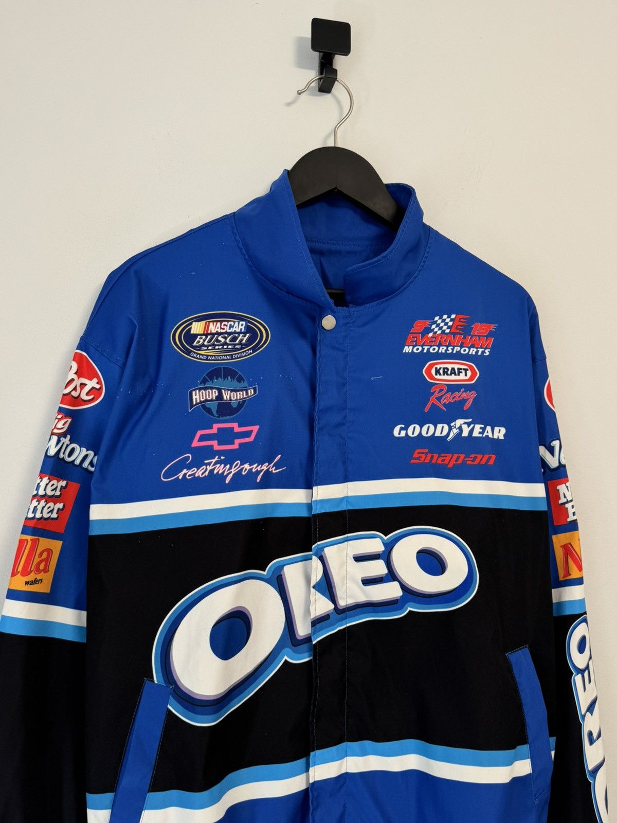 NASCAR Vintage NASCAR OREO Racing Jacket Blue Black Embroidered Size US M / EU 48-50 / 2 - 2 Thumbnail