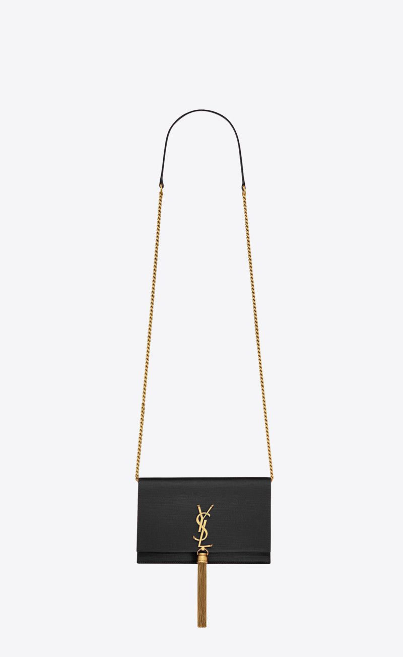 o1s1wg111225 742833 Size: OS / Satin Kate Chain Wallet Black
