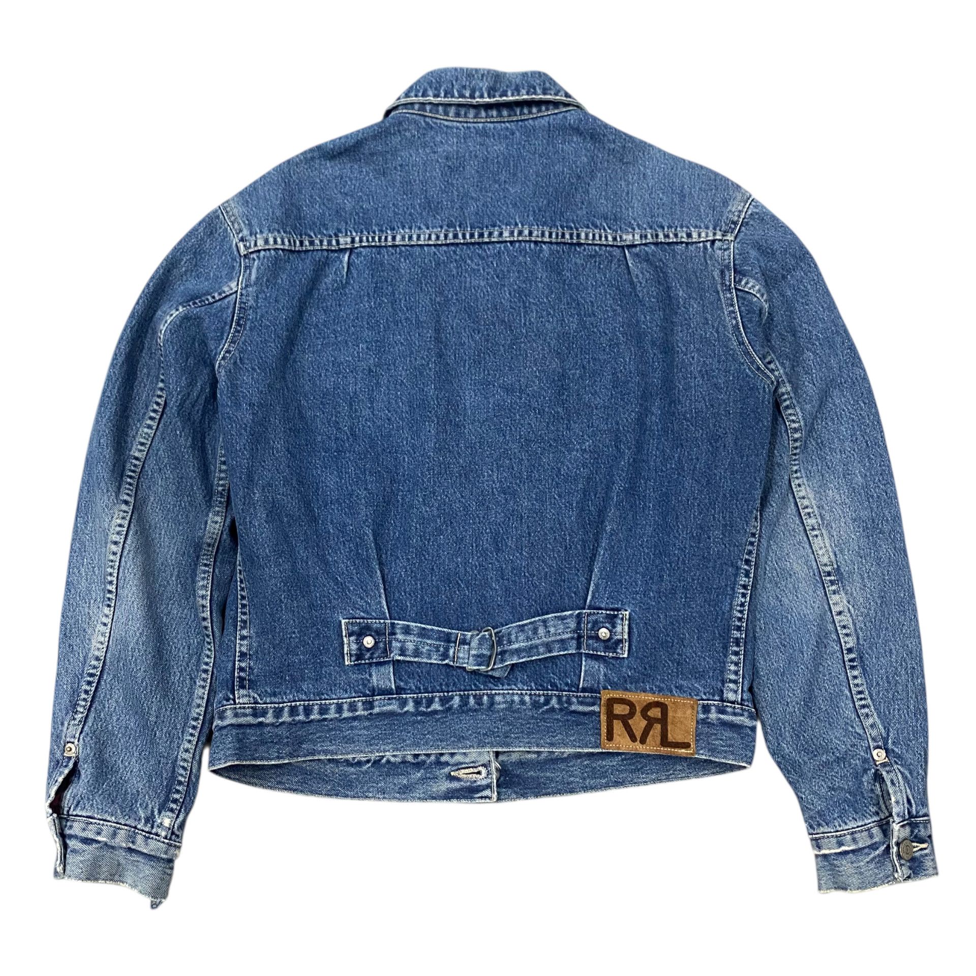 RRL Ralph Lauren 💥RRL RALPH LAUREN DENIM TRUCKER JACKET Size US S / EU 44-46 / 1 - 8 Thumbnail