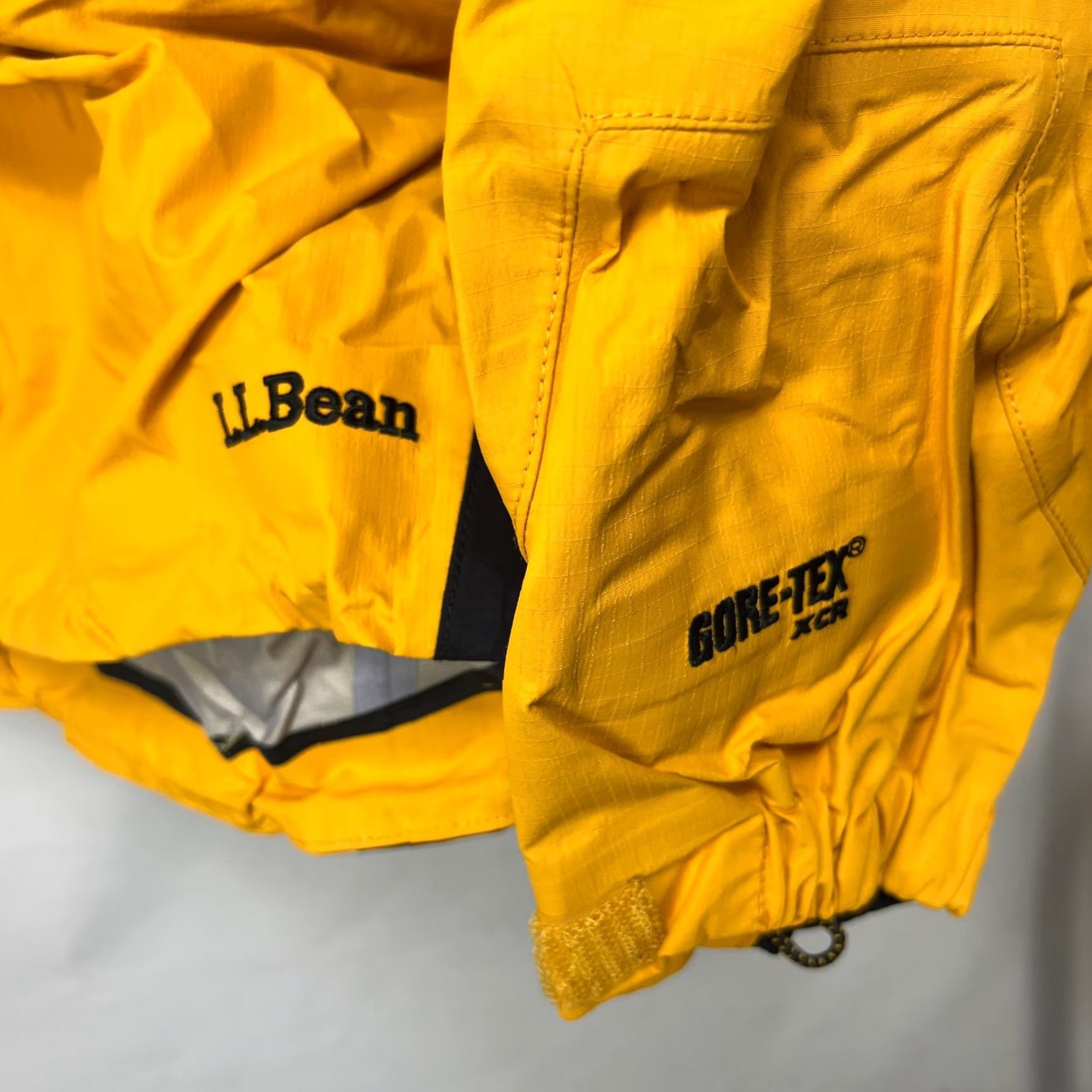 Vintage VINTAGE L.L. Bean Gore Tex Mountain Guide XCR Shell Jacket Womens XL Yellow Size XL / US 12-14 / IT 48-50 - 2 Thumbnail