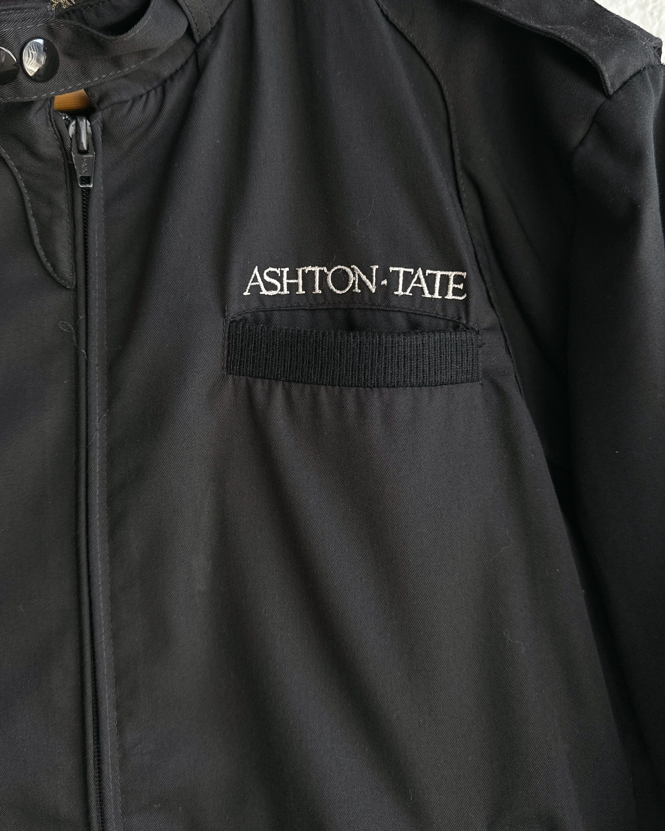 Vintage Vintage 80s Jack Nadel Black Bomber Racer Jacket Ashton Tate Size US M / EU 48-50 / 2 - 3 Thumbnail