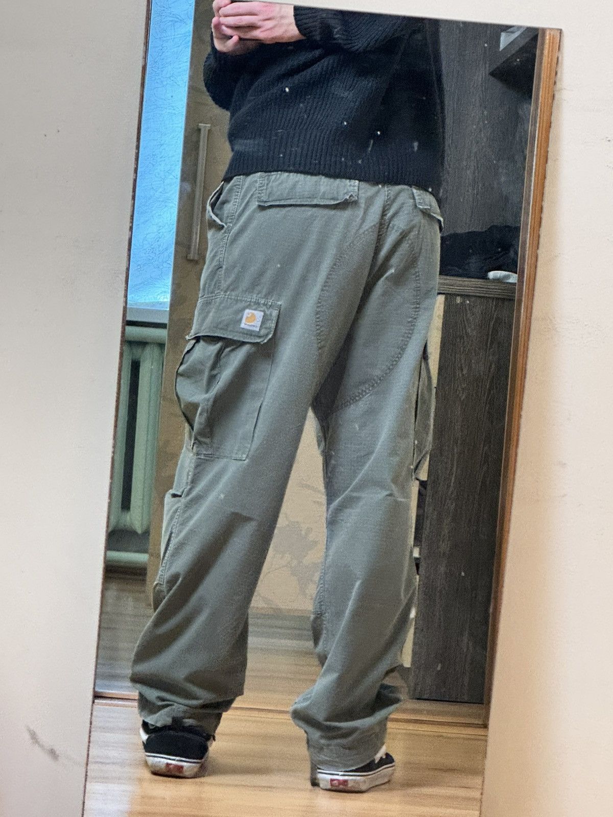 Carhartt Vintage 90s Carhartt Cargo Pants Multilpocket Olive Green L Size US 34 / EU 50 - 9 Thumbnail