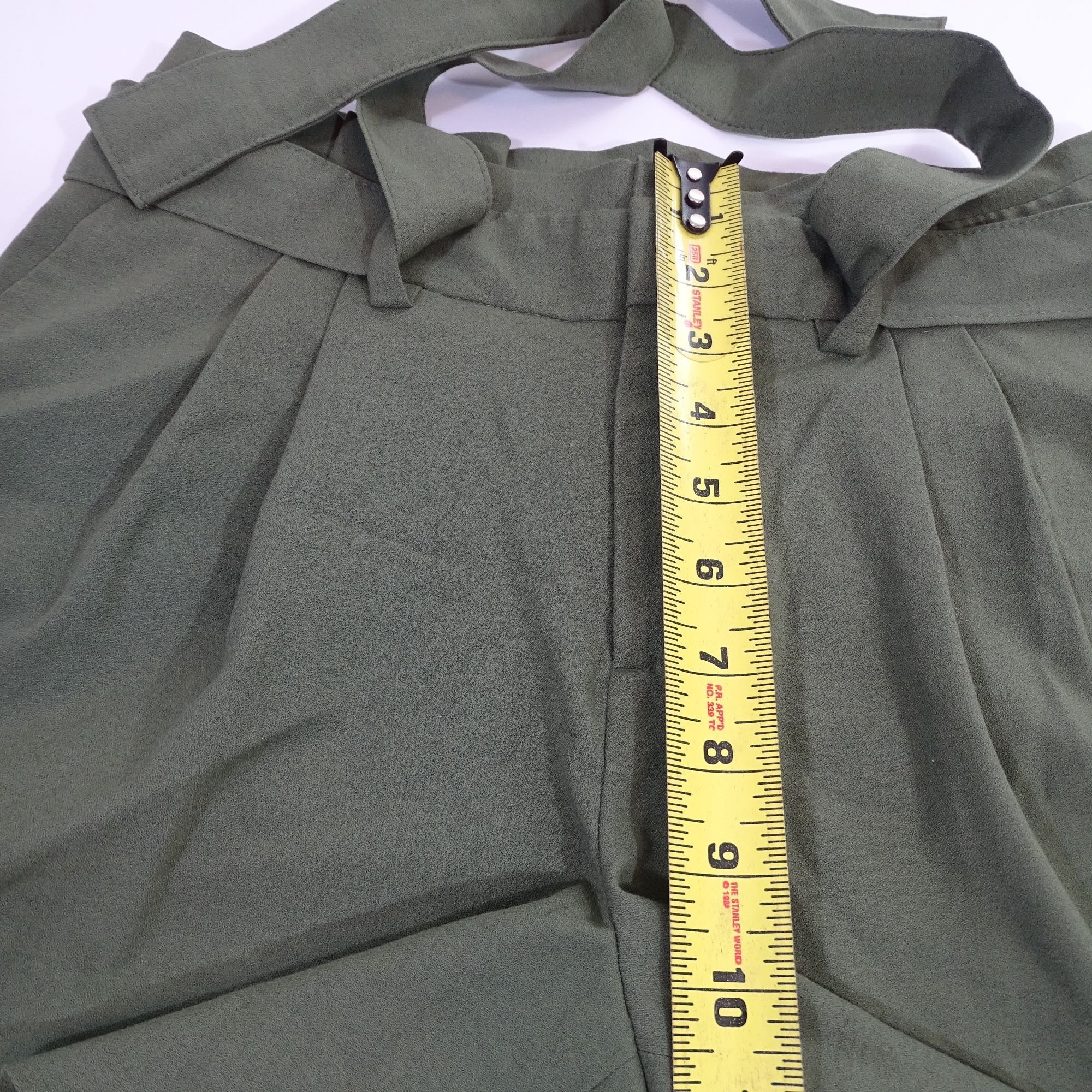 Banana Republic Banana Republic Green High Waisted Belted Pleated Size 4 Size 27" / US 4 / IT 40 - 10 Thumbnail