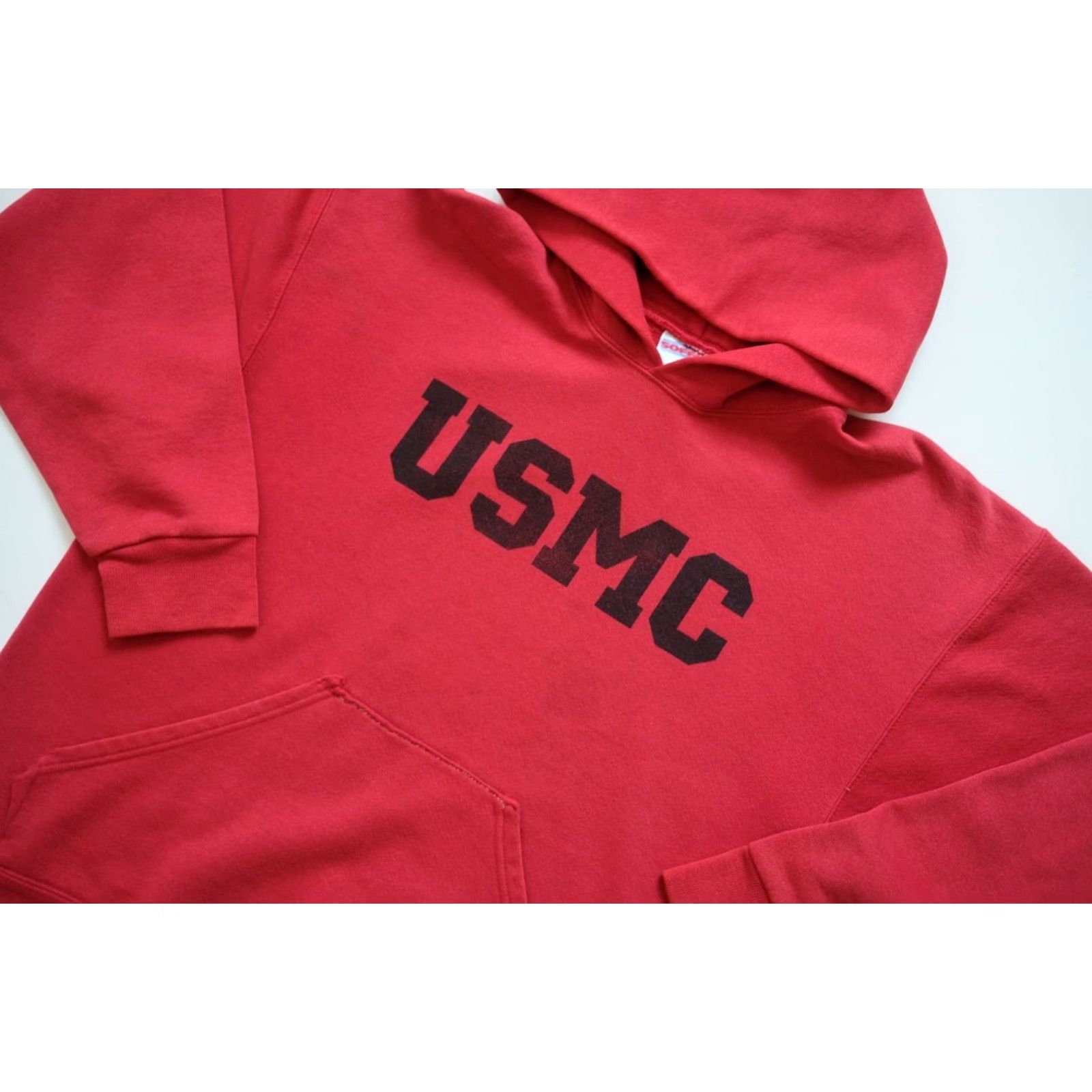 Soffe VINTAGE Soffe Hoodie Mens 90s USMC Logo Graphic Print Fleece Red SZ M Size US M / EU 48-50 / 2 - 5 Thumbnail