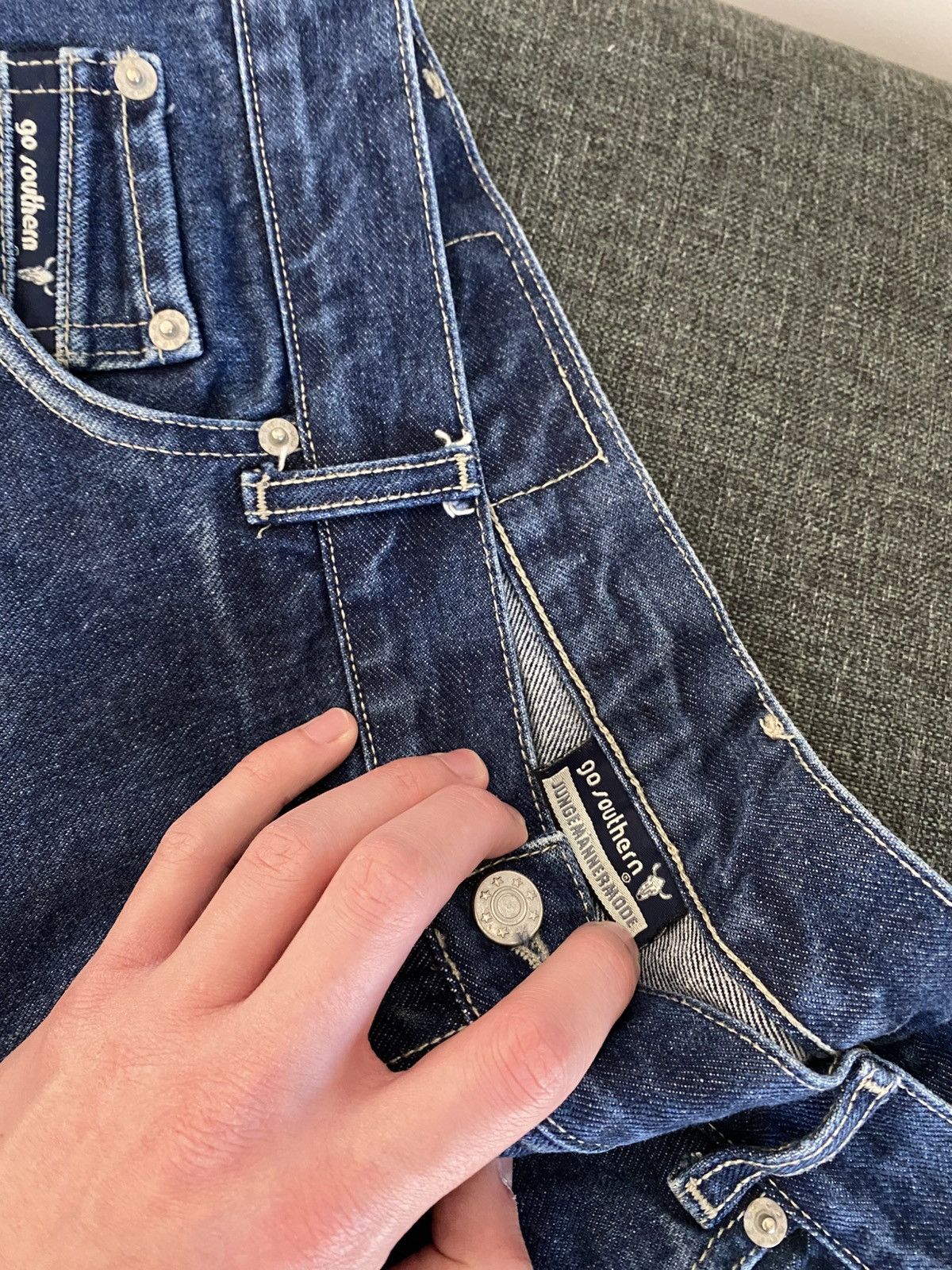 If Six Was Nine Vintage Hysteric Glamour Style Vintage Flared Jeans Washed Size US 34 / EU 50 - 9 Thumbnail