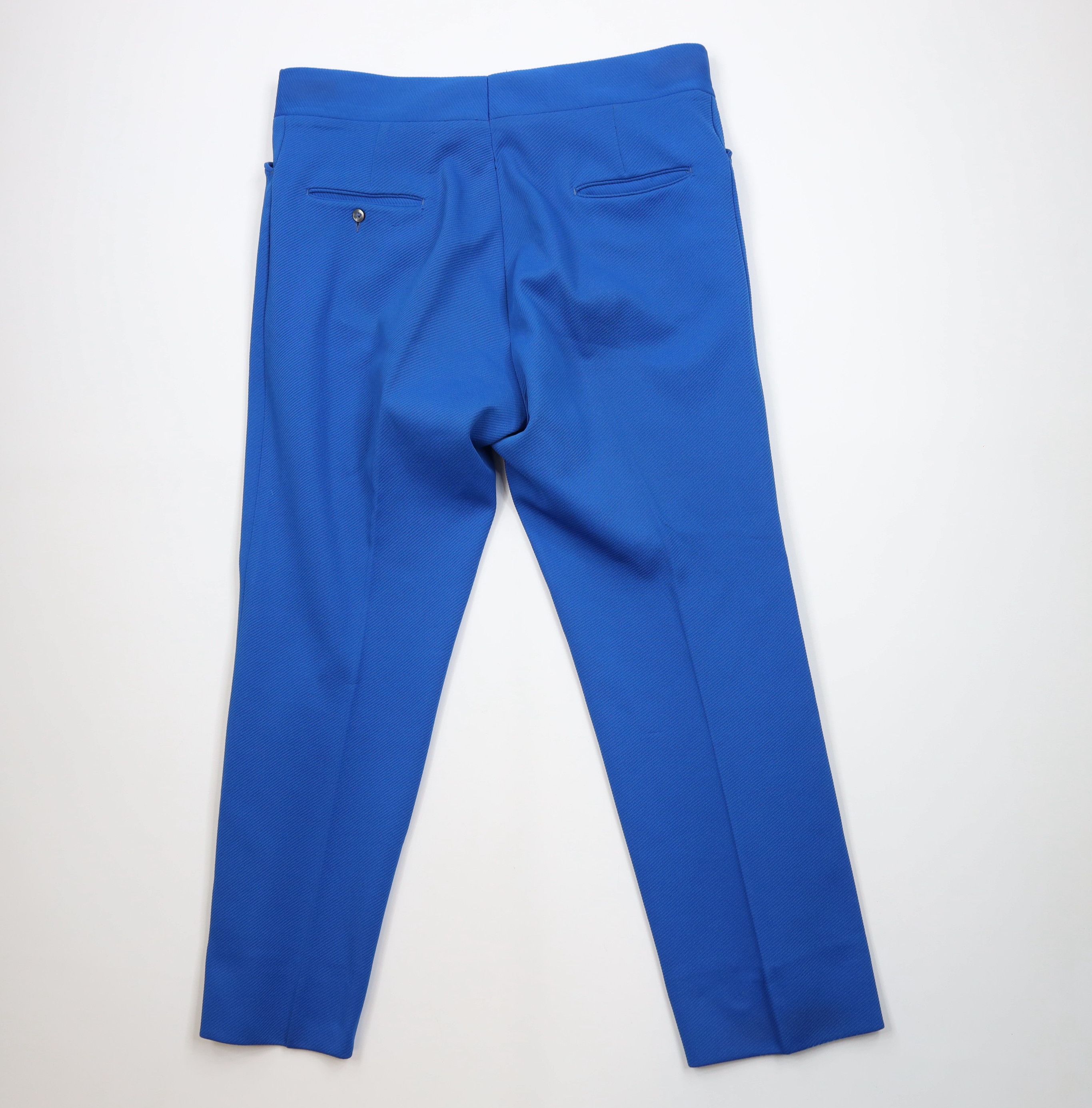 Vintage Vintage 70s Streetwear Wide Leg Chino Pants Royal Blue USA Size US 38 / EU 54 - 9 Thumbnail