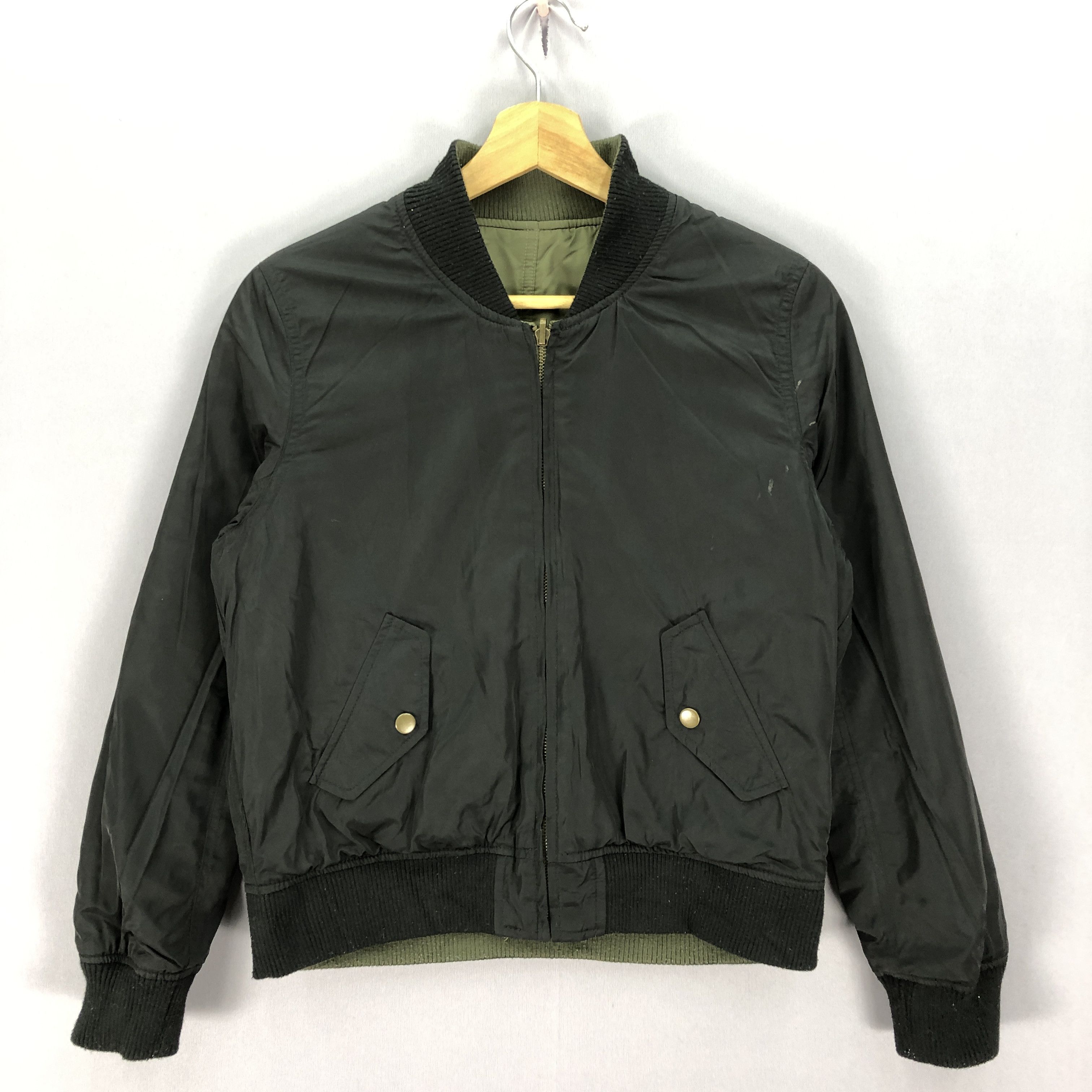 Japanese Brand Vintage Japanese Air Force Ma-1 Air Force Reversible Jacket Size US L / EU 52-54 / 3 - 2 Thumbnail