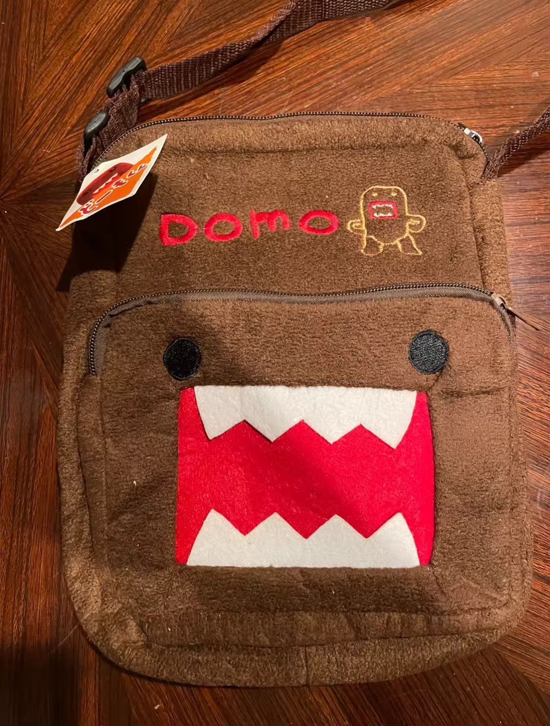 Japanese Brand Kawaii Domo Kun Plush Crossbody Bags Size ONE SIZE - 4 Thumbnail
