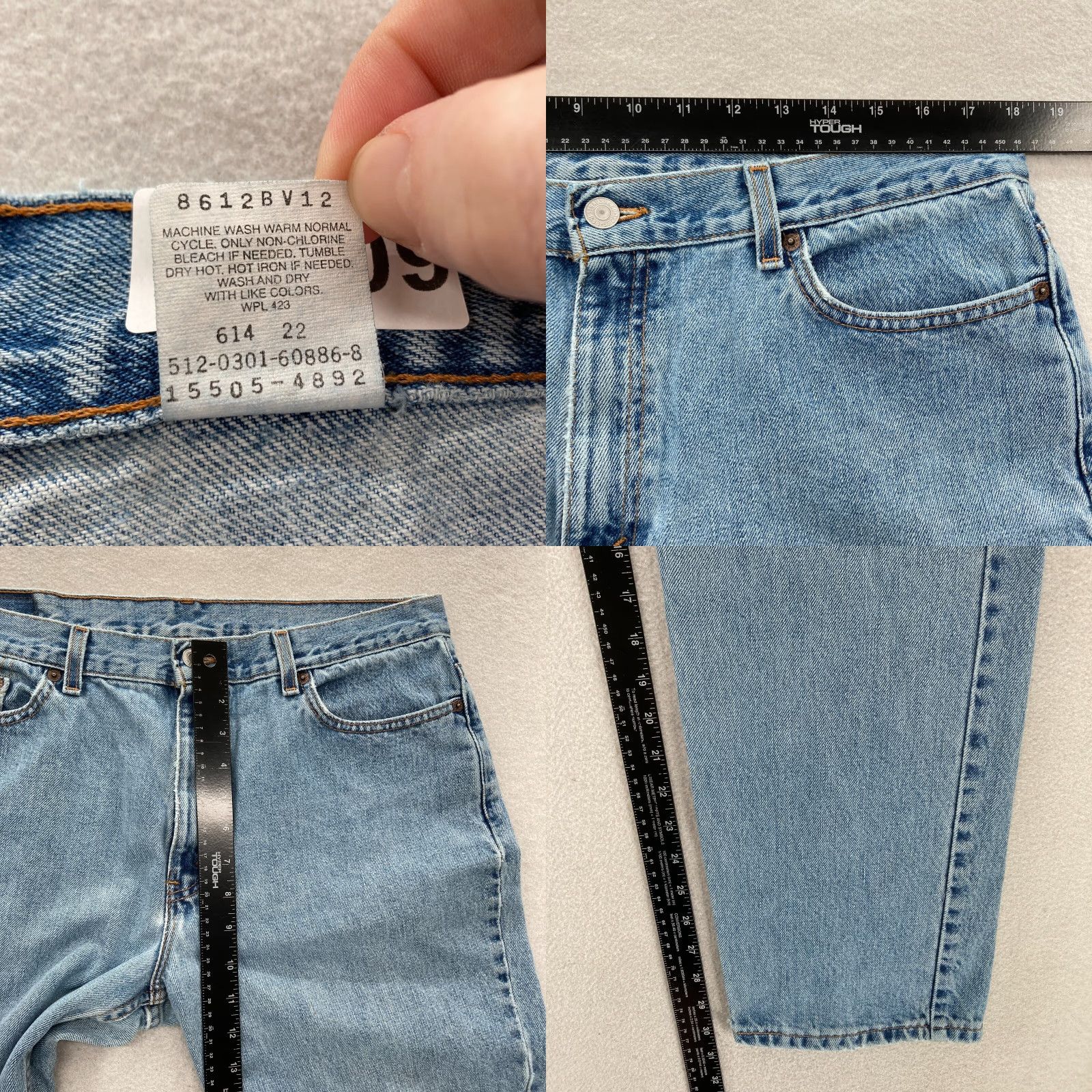 Levi's Vintage Levi's 505 Jeans Women 16 Mis Low Rise Straight Blue Denim 2001 USA Western Y2K 5-Pocket Design Size 38" / US 16 / IT 52 - 8 Thumbnail
