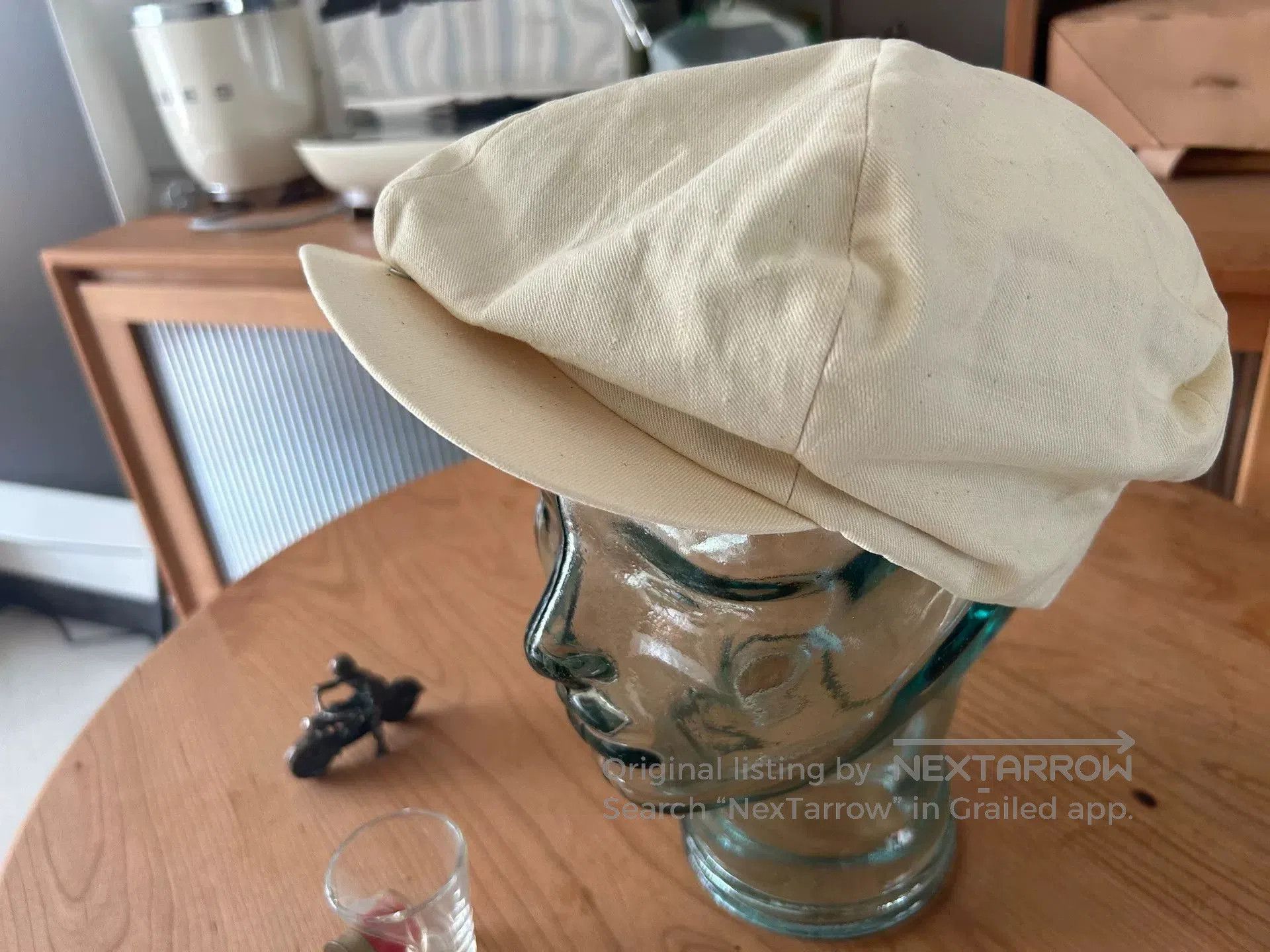 The Real McCoy's classic ivory newsboy cap. Size ONE SIZE - 1 Thumbnail
