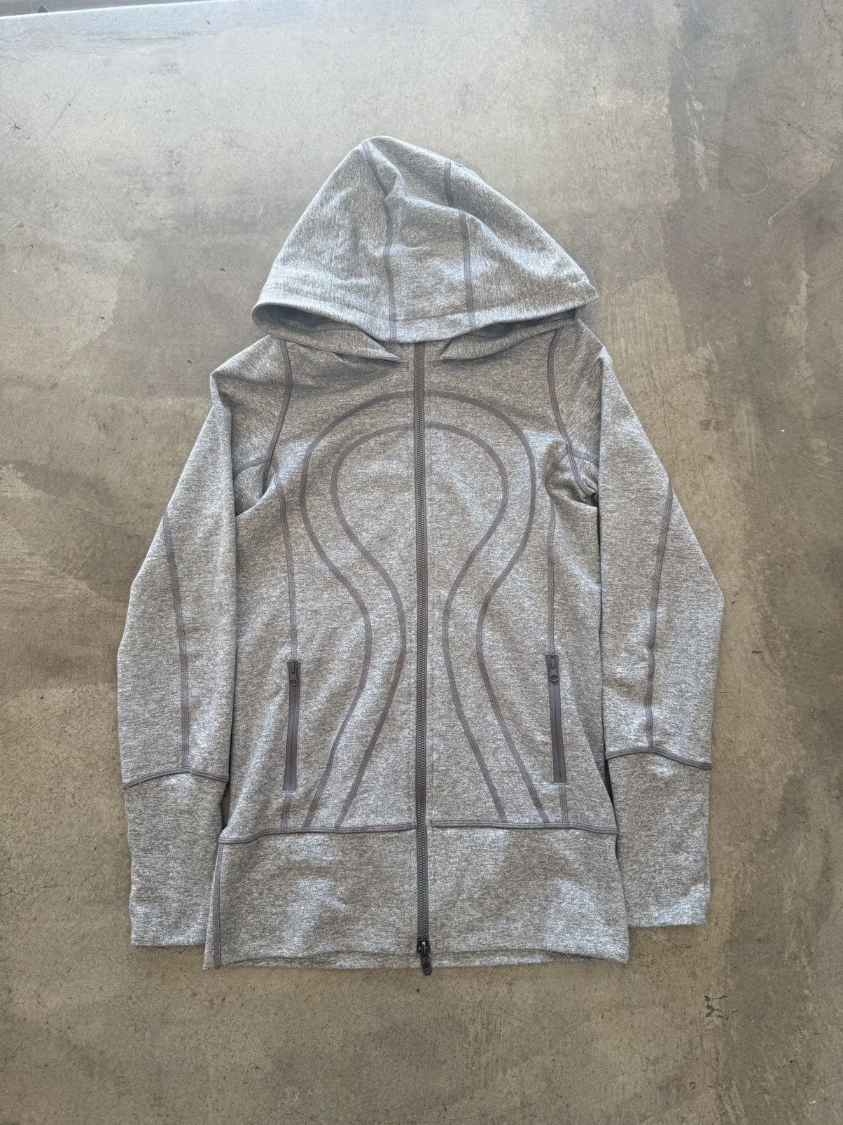 Lululemon Lululemon Stride Heather Gray Full Zip Sweatshirt Women’s 4 Size S / US 4 / IT 40 - 1 Thumbnail