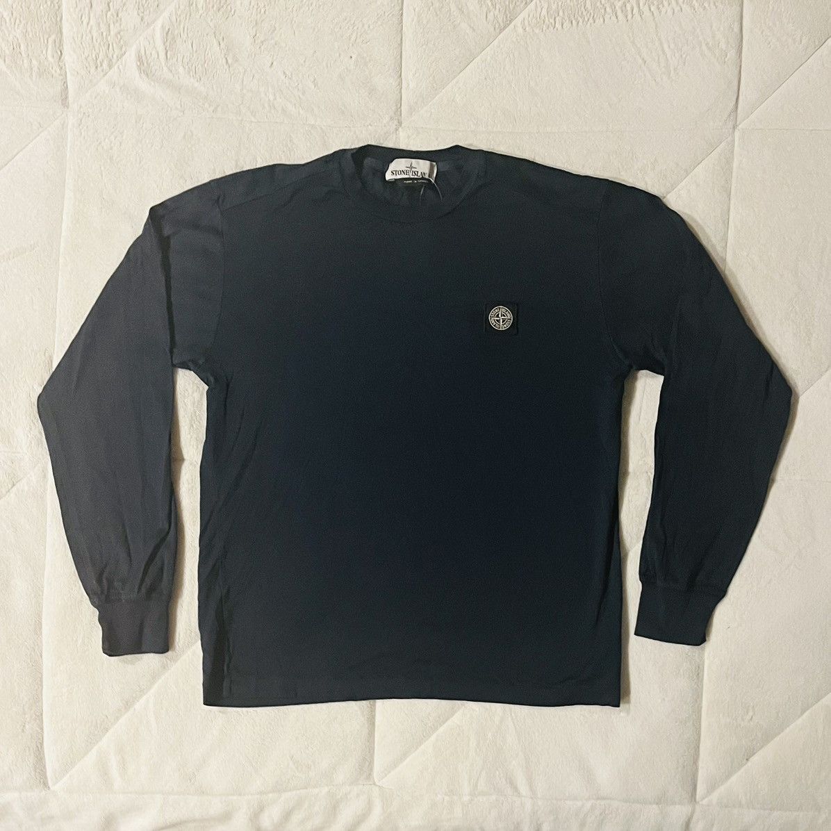 Stone Island Stone Island Italy Dark Navy Long Sleeve Patch T-Shirt Small Size US S / EU 44-46 / 1 - 1 Thumbnail