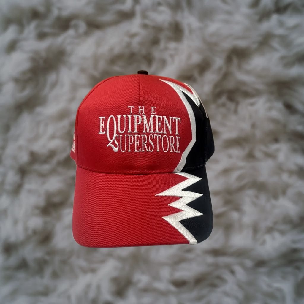 Equipment Professional Image Leather Strap Back Red Hat Cap Mens Adjustable Classic Logo Size ONE SIZE - 1 Thumbnail
