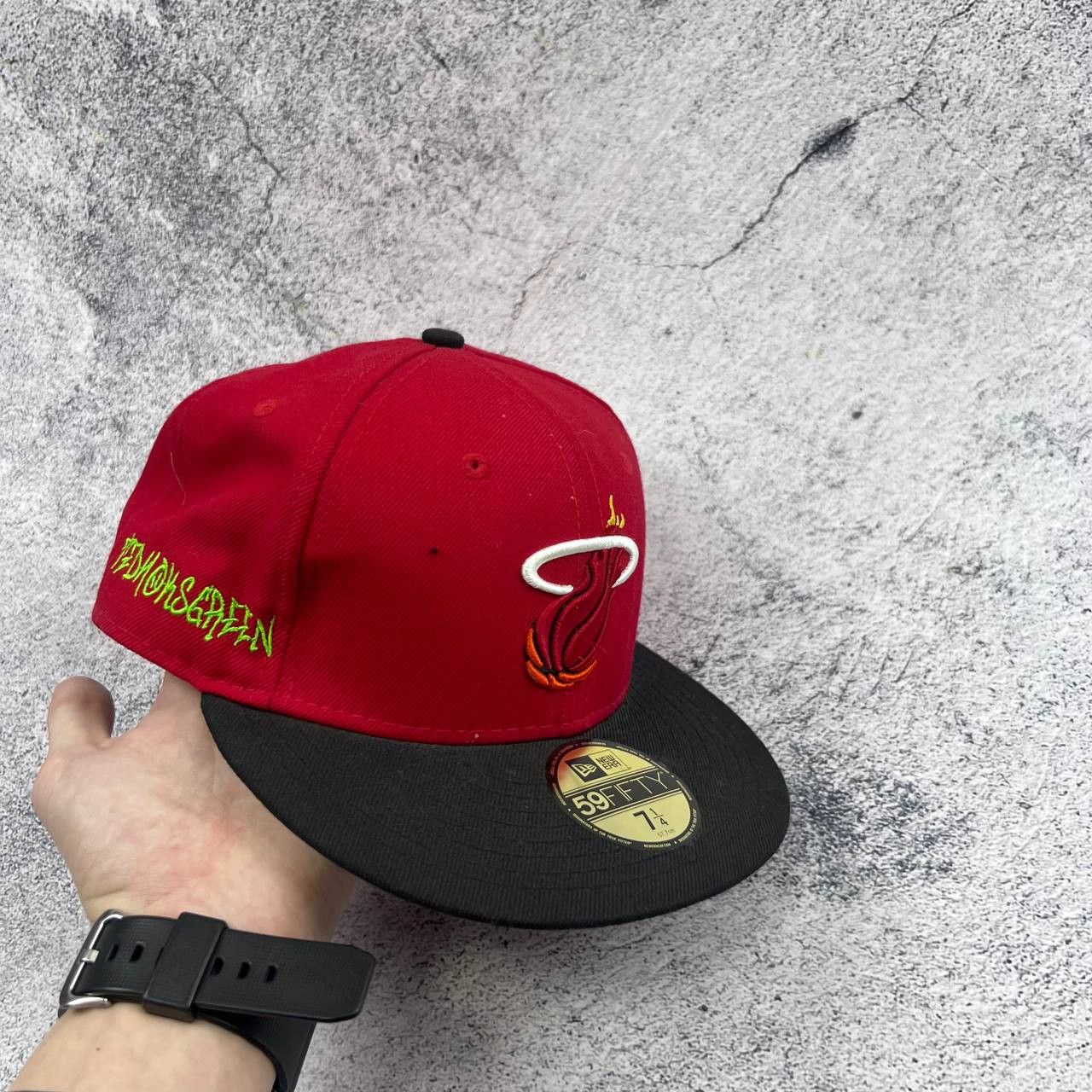 New Era New Era 59FIFTY Miami Heat Hardwood Classics Fitted Cap Size ONE SIZE - 1 Thumbnail