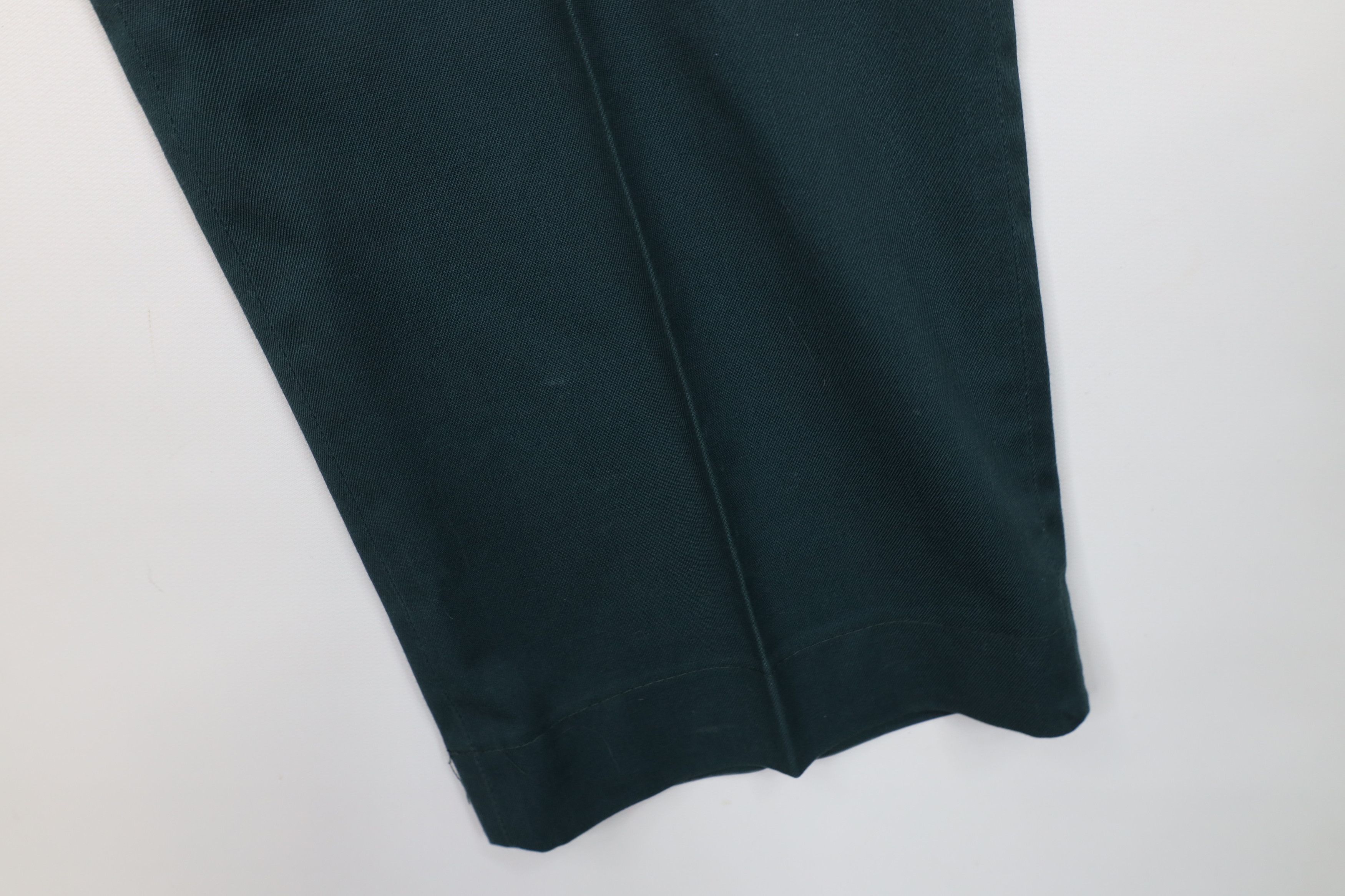 Lee Vintage 70s Lee Wide Leg Workwear Mechanic Pants Green USA Size US 34 / EU 50 - 5 Thumbnail