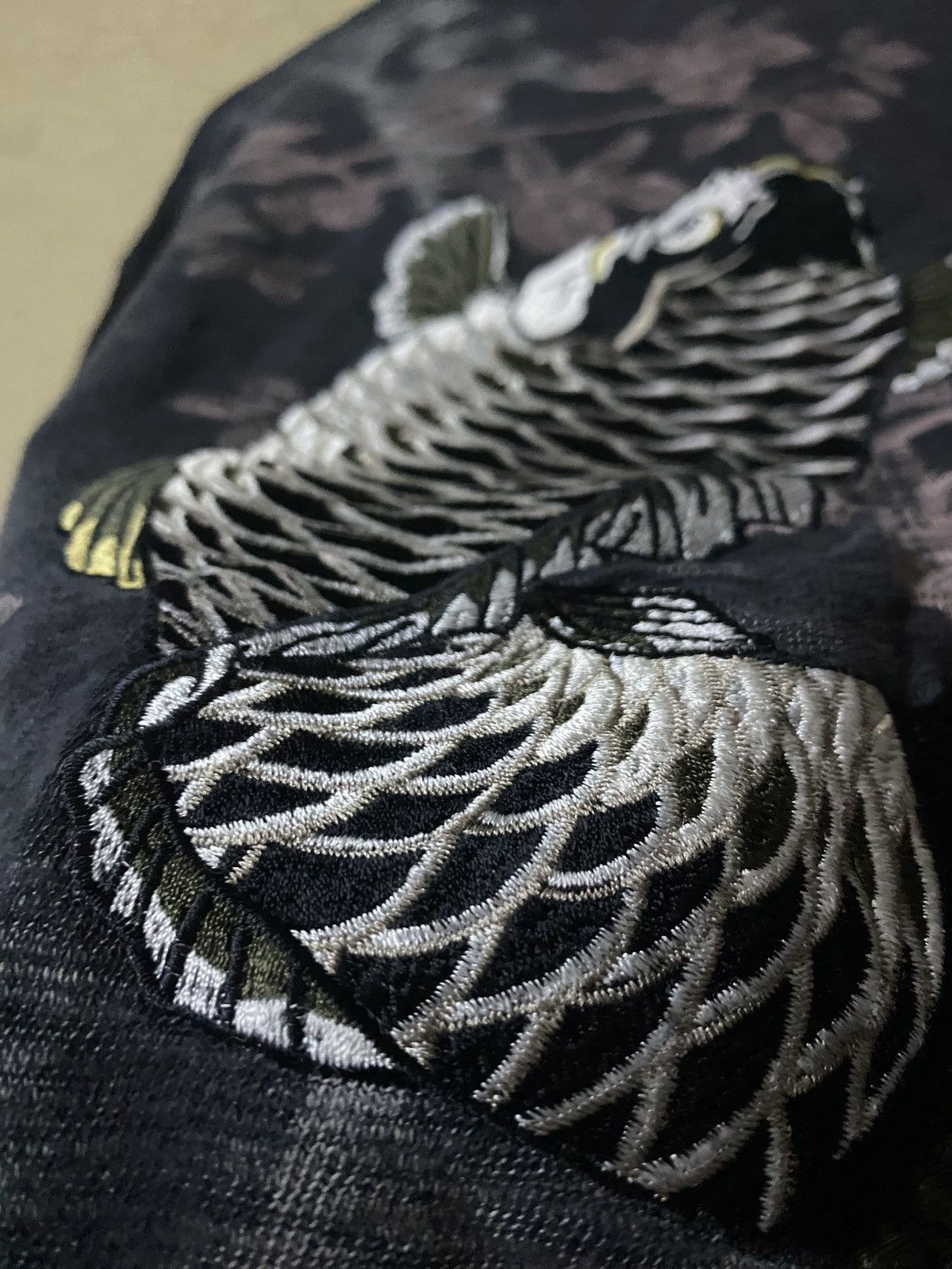 Hysteric Glamour Rare💥 KARAKURI TAMASHI Koi Fish Scale Longsleeve Emberoidery Size US L / EU 52-54 / 3 - 14 Thumbnail
