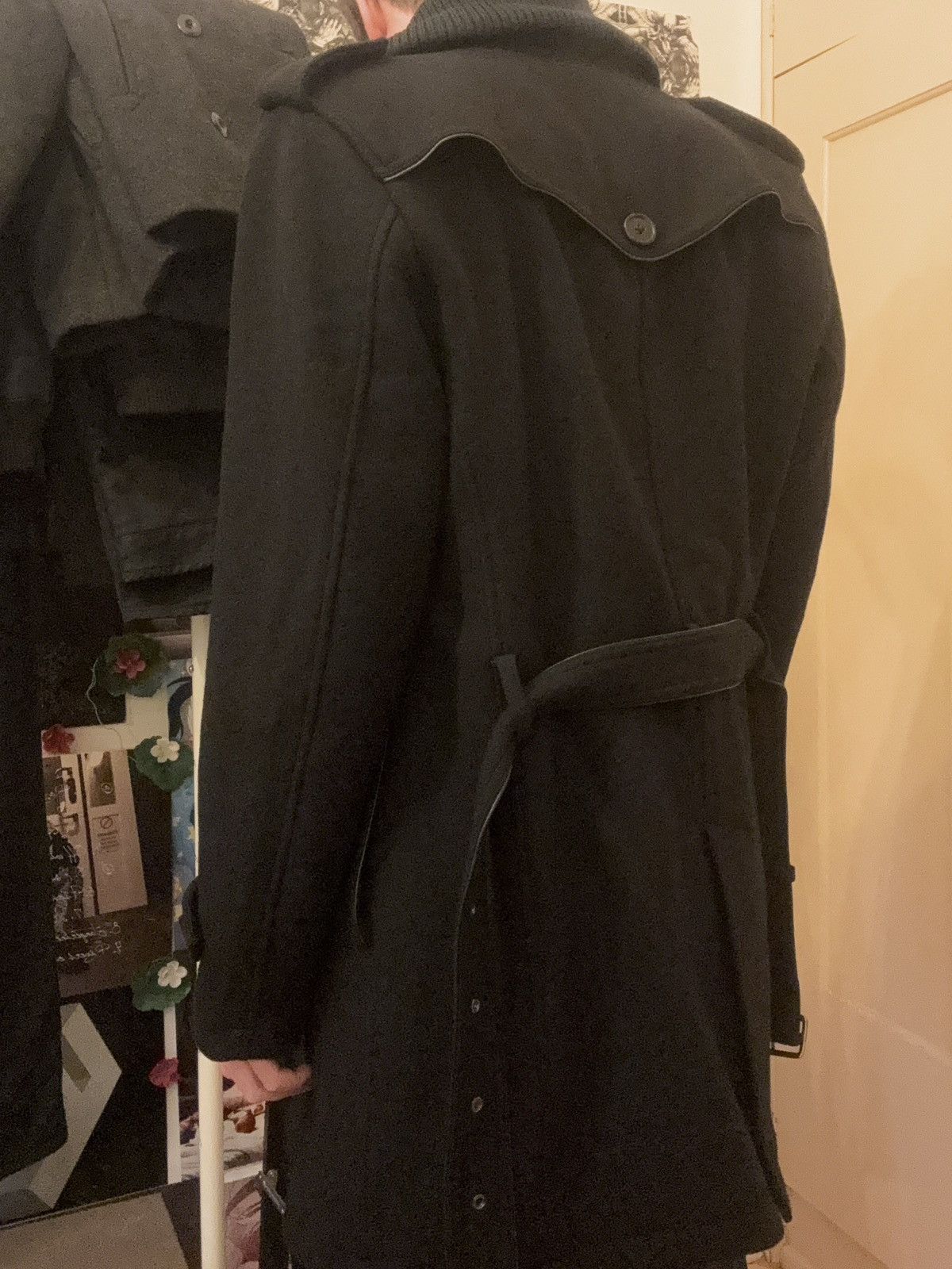 Katharine Hamnett London 1990s Heavy Wool Military Coat Size US M / EU 48-50 / 2 - 11 Thumbnail