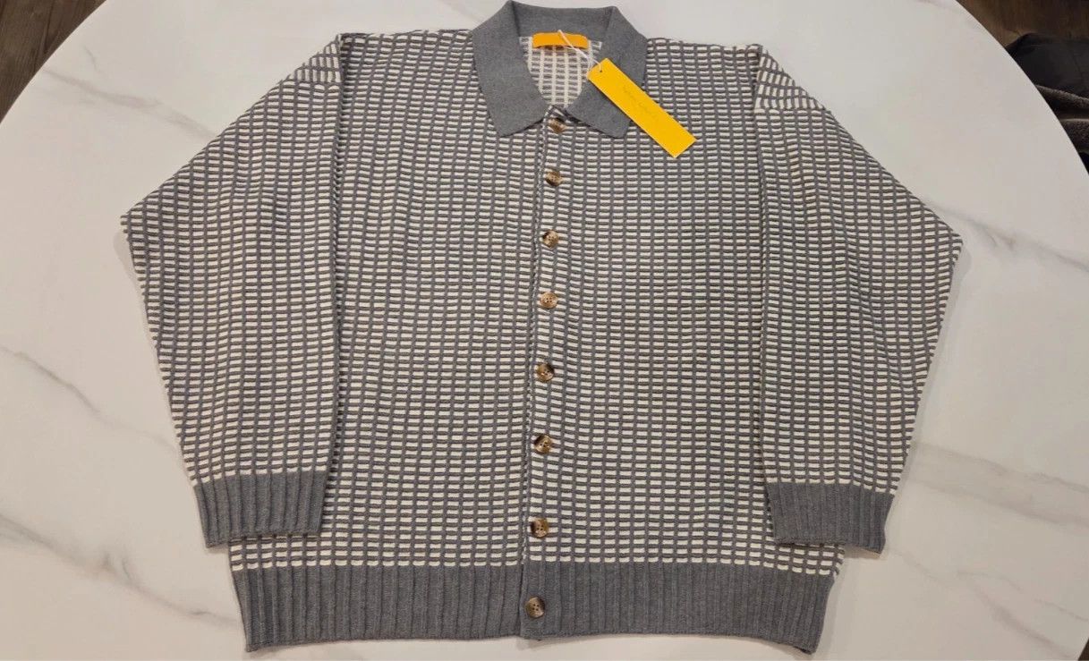 Other YELLOW LABEL CO CHECKERED CARDIGAN SWEATER SWEATSHIRT PALACE Size US XXL / EU 58 / 5 - 1 Thumbnail