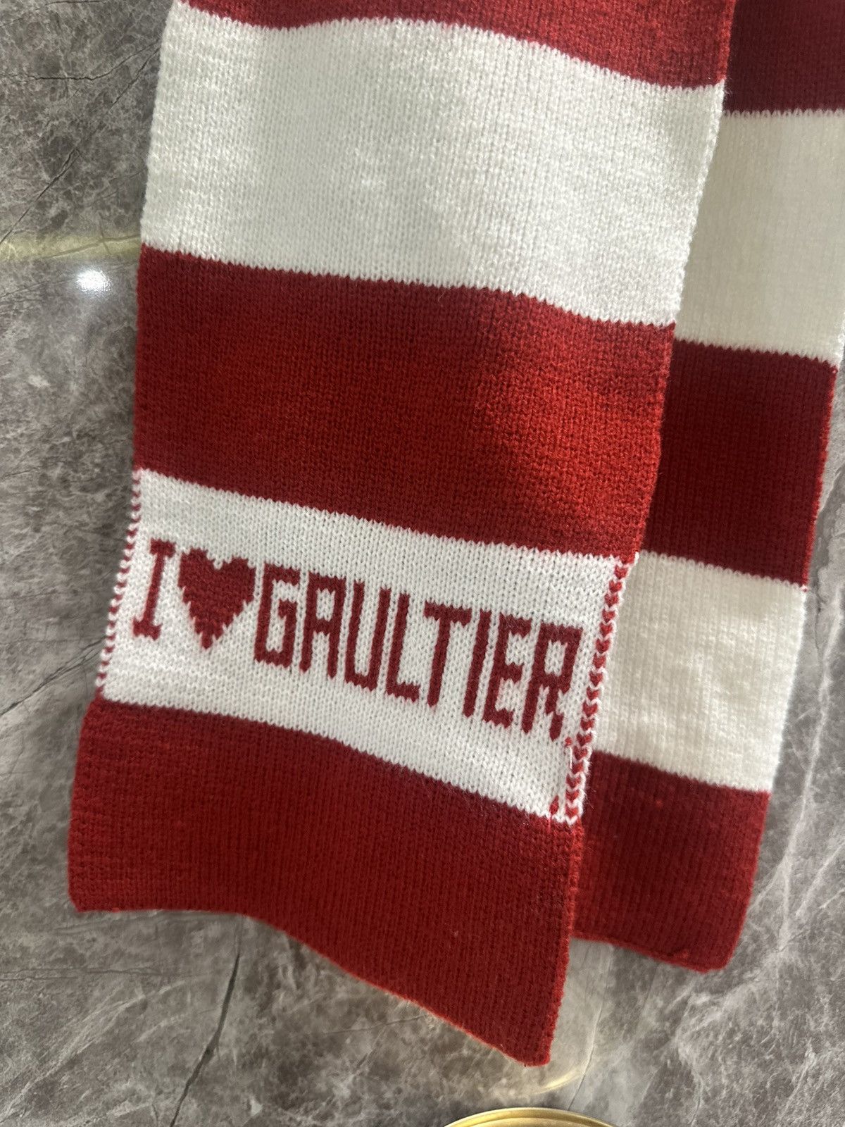 Jean Paul Gaultier Jean Paul Gaultier “I love Gaultier” Vintage Scarf Size ONE SIZE - 1 Thumbnail