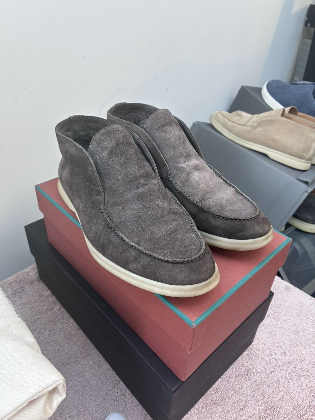 Loro Piana Loro piana warm grey open walk uk 6.5 eu 40.5 Size US 7.5 / EU 40-41 - 1 Thumbnail