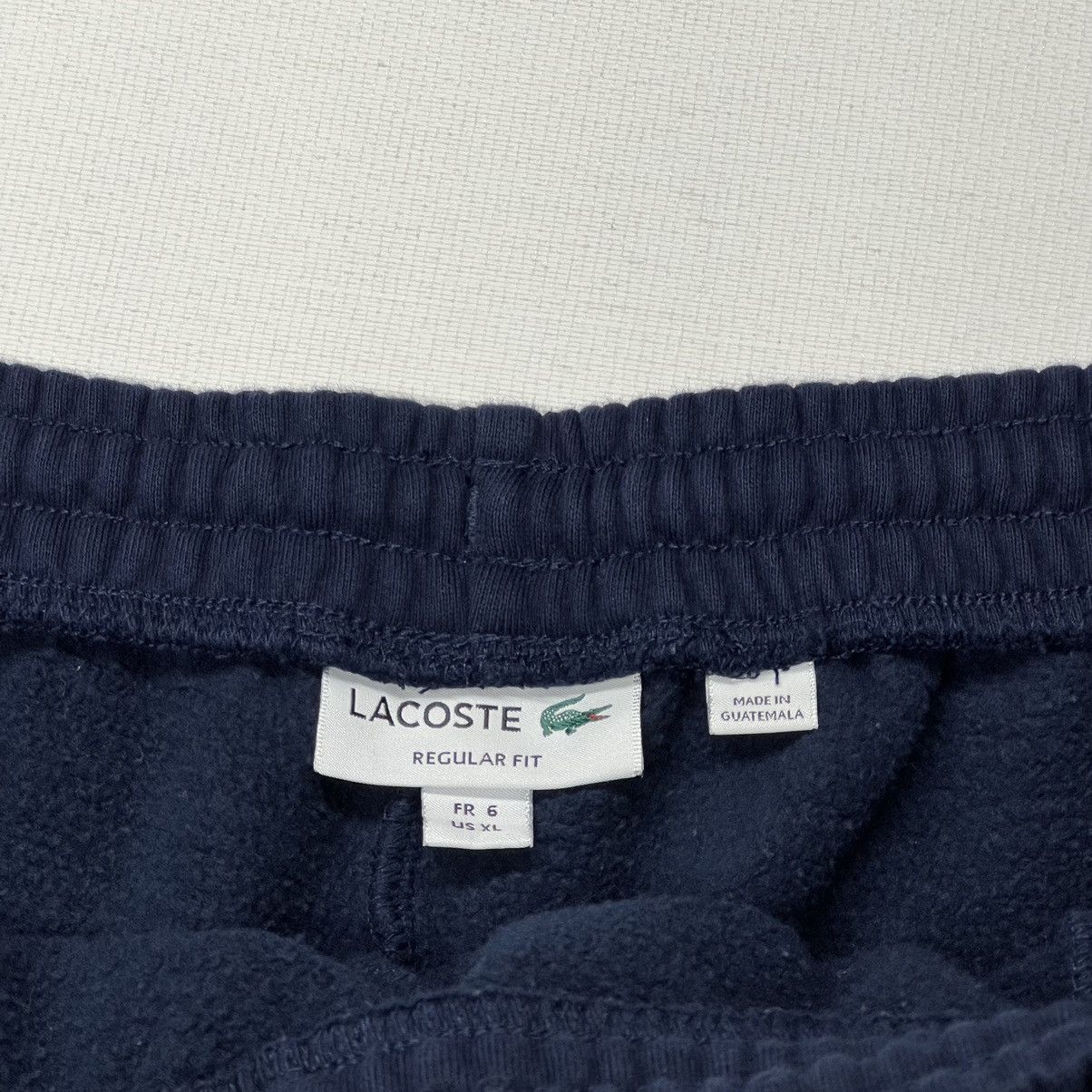 Lacoste Lacoste Sweat Shorts Blue Stripe Letter Logo Navy Drawstring Size US 36 / EU 52 - 5 Thumbnail