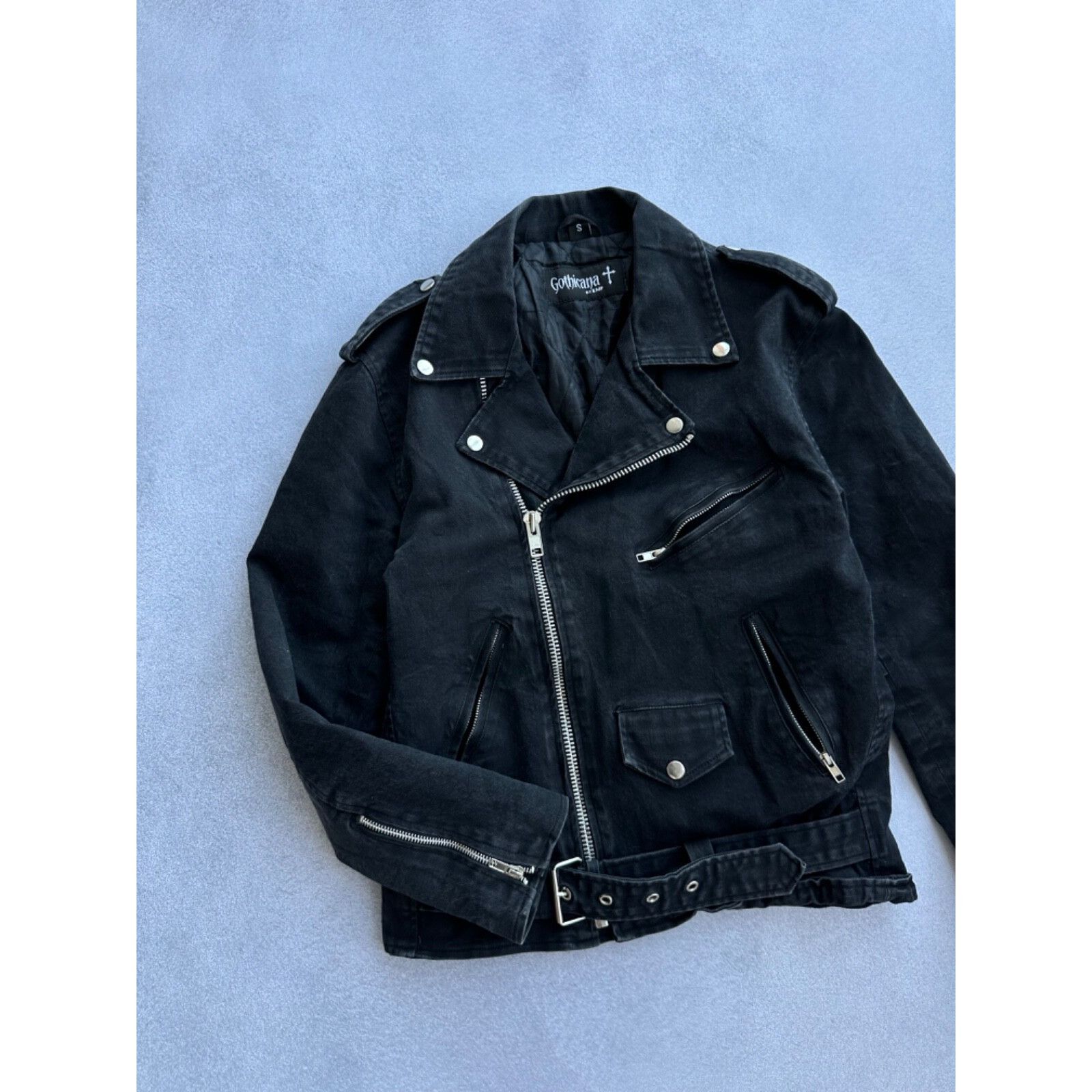 Vintage VTG Ghoticana by Emp Denim Rock Gotic Bomber Jacket Size US S / EU 44-46 / 1 - 3 Thumbnail