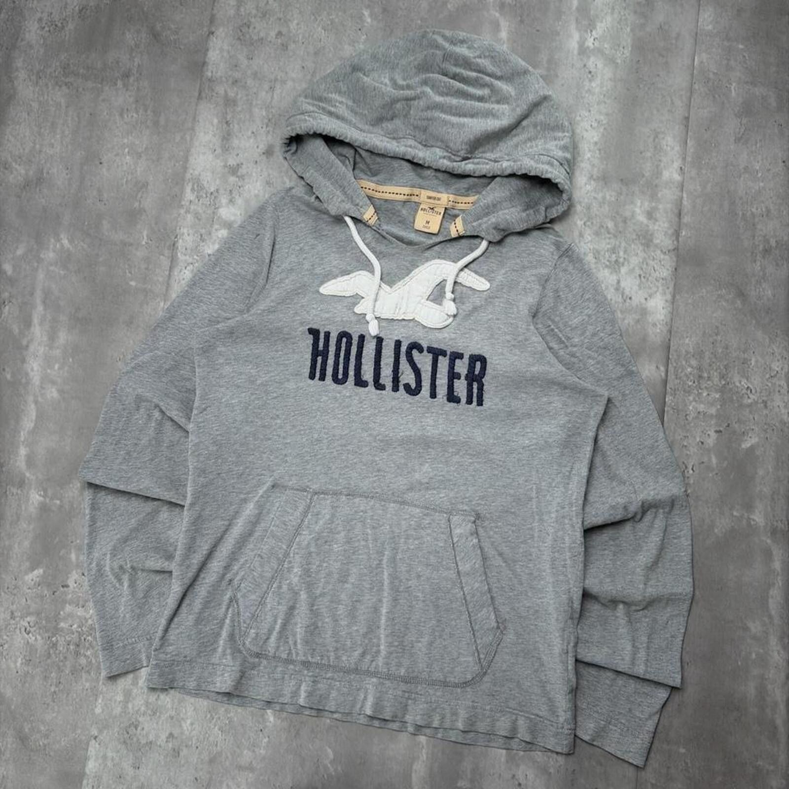 Other Y2K Grey Hollister Surf Grunge Distressed Hoodie Size US S / EU 44-46 / 1 - 2 Thumbnail