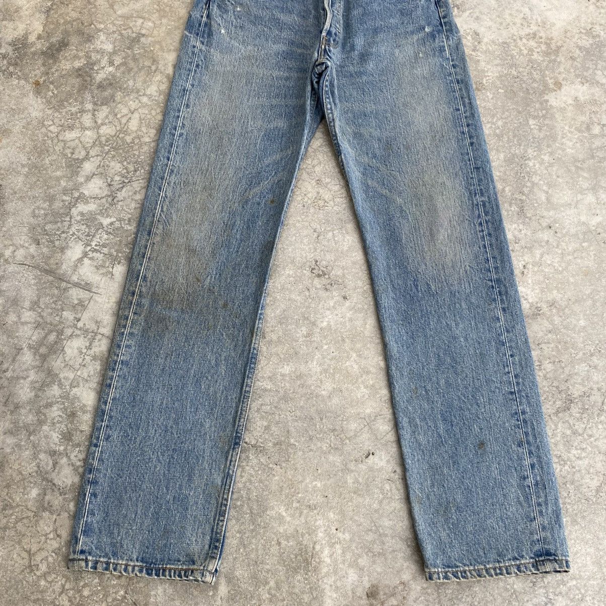 Levi's Vintage Levis 501 Faded Stonewashed Blue Distressed Jeans Size US 30 / EU 46 - 3 Thumbnail
