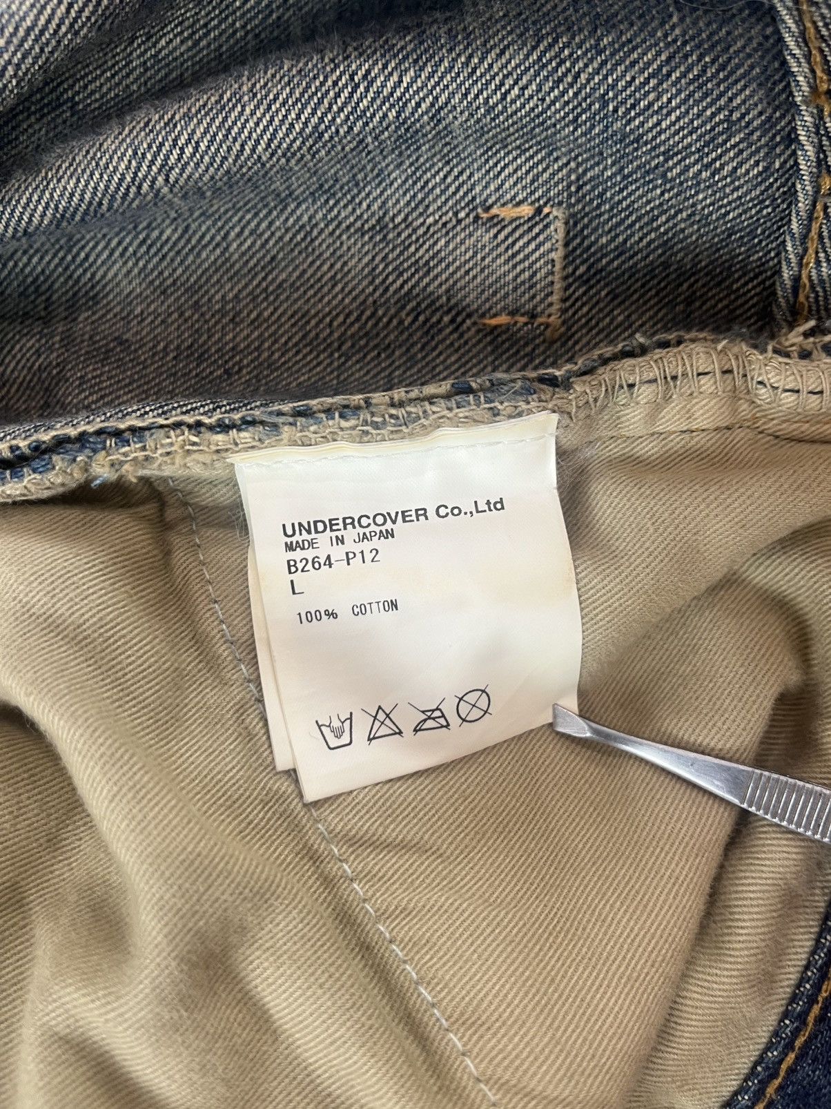 Undercover Undercover AW04 “But Beautiful” 68 Red Yarn Denim Men’s L Size US 32 / EU 48 - 10 Thumbnail
