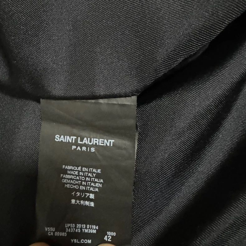 Saint Laurent Paris Saint Laurent Teddy Leather Varsity Jacket- Size US S / EU 44-46 / 1 - 4 Thumbnail