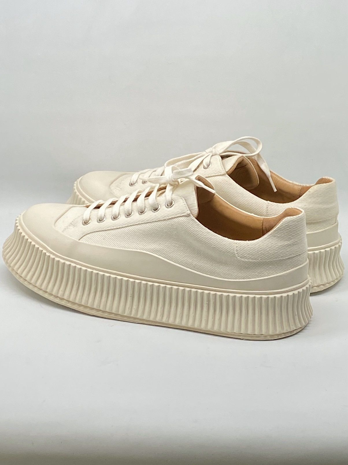 Jil Sander Jil Sander Platform Canvas Low Top Sneaker size 42/us size 9 Size US 9 / EU 42 - 7 Thumbnail