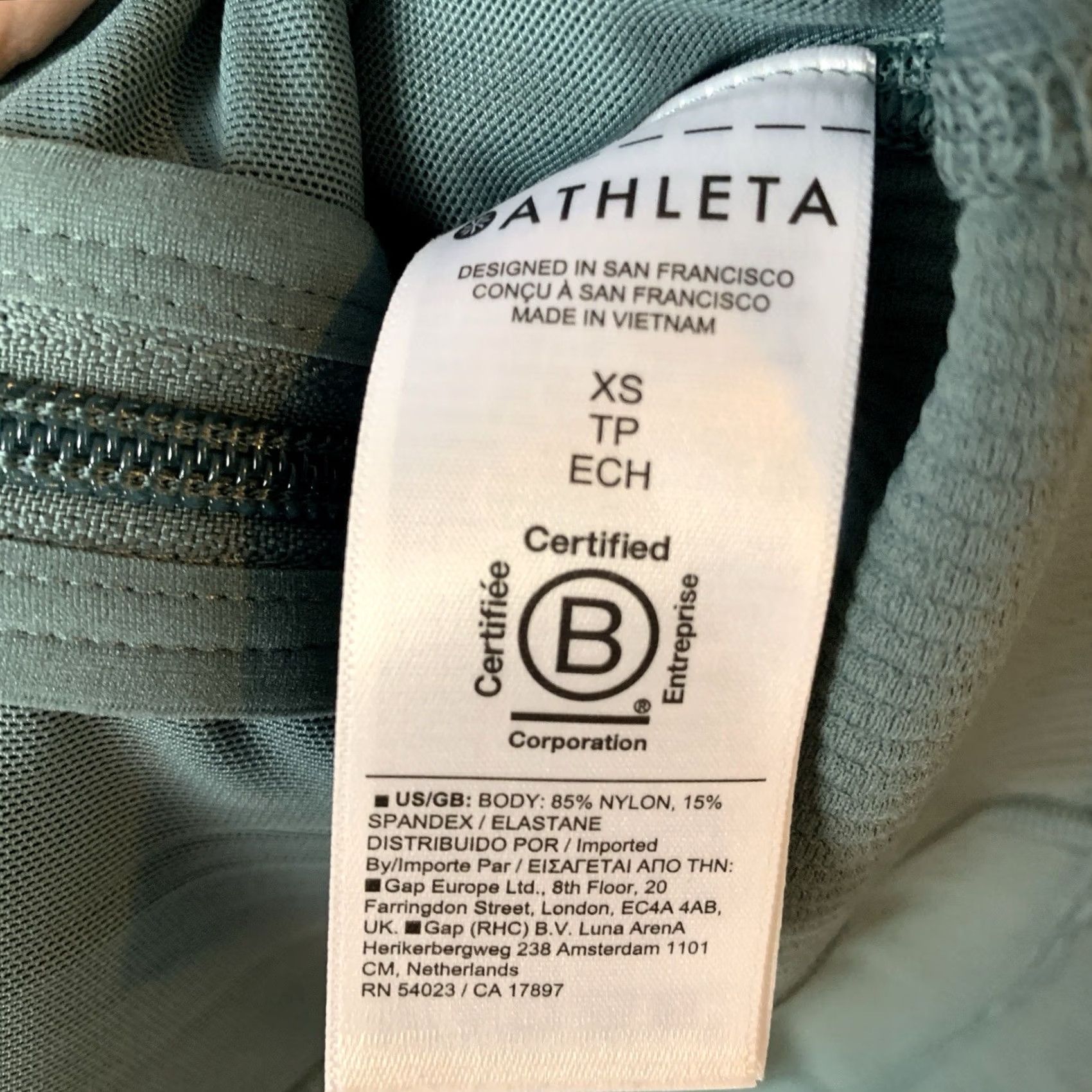 Athleta Athleta Jacket Women XS Green Full Zip Ribbed Thumbholes Y2K Athletic Activewear Casual Travel Size XS / US 0-2 / IT 36-38 - 5 Thumbnail
